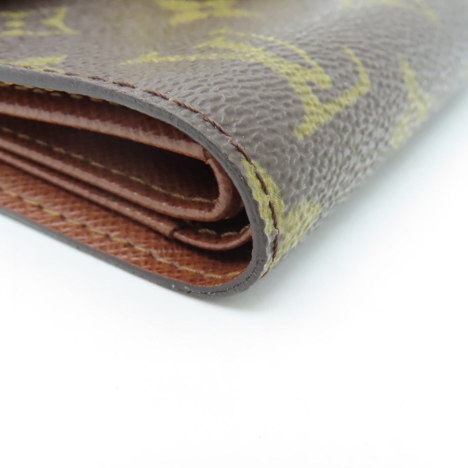 LOUIS VUITTON Monogram Portefeuilie金扣錢包啡色