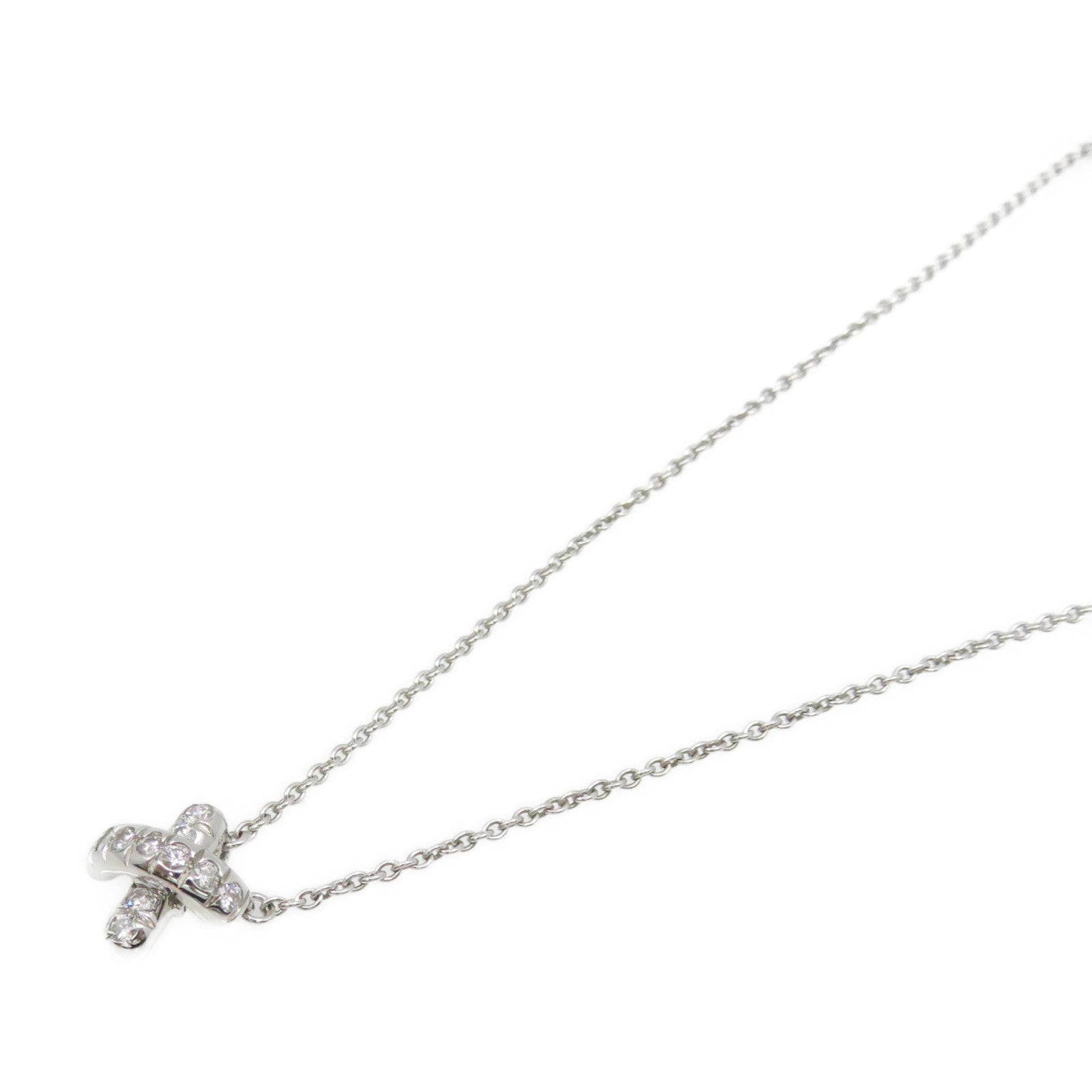TIFFANY＆CO 【激减优惠】PT950铂金/钻石Diamond Platinum X Necklace项链