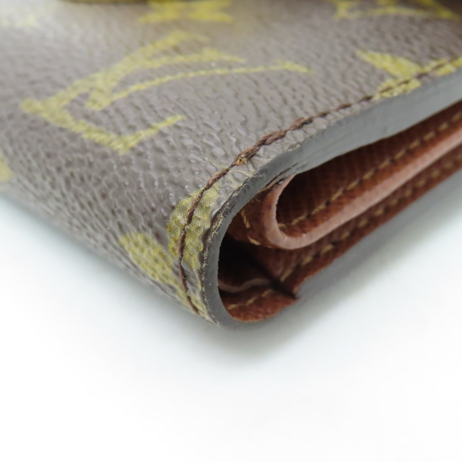 LOUIS VUITTON Monogram Portefeuilie金扣錢包啡色