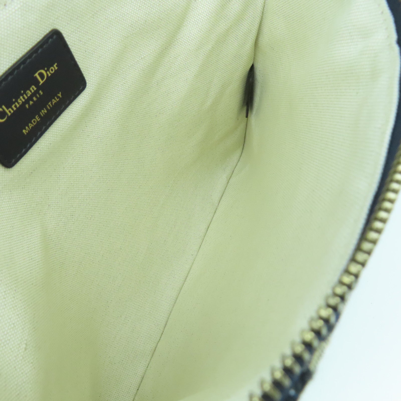 Dior 帆布Travel Kit金扣小袋藍色