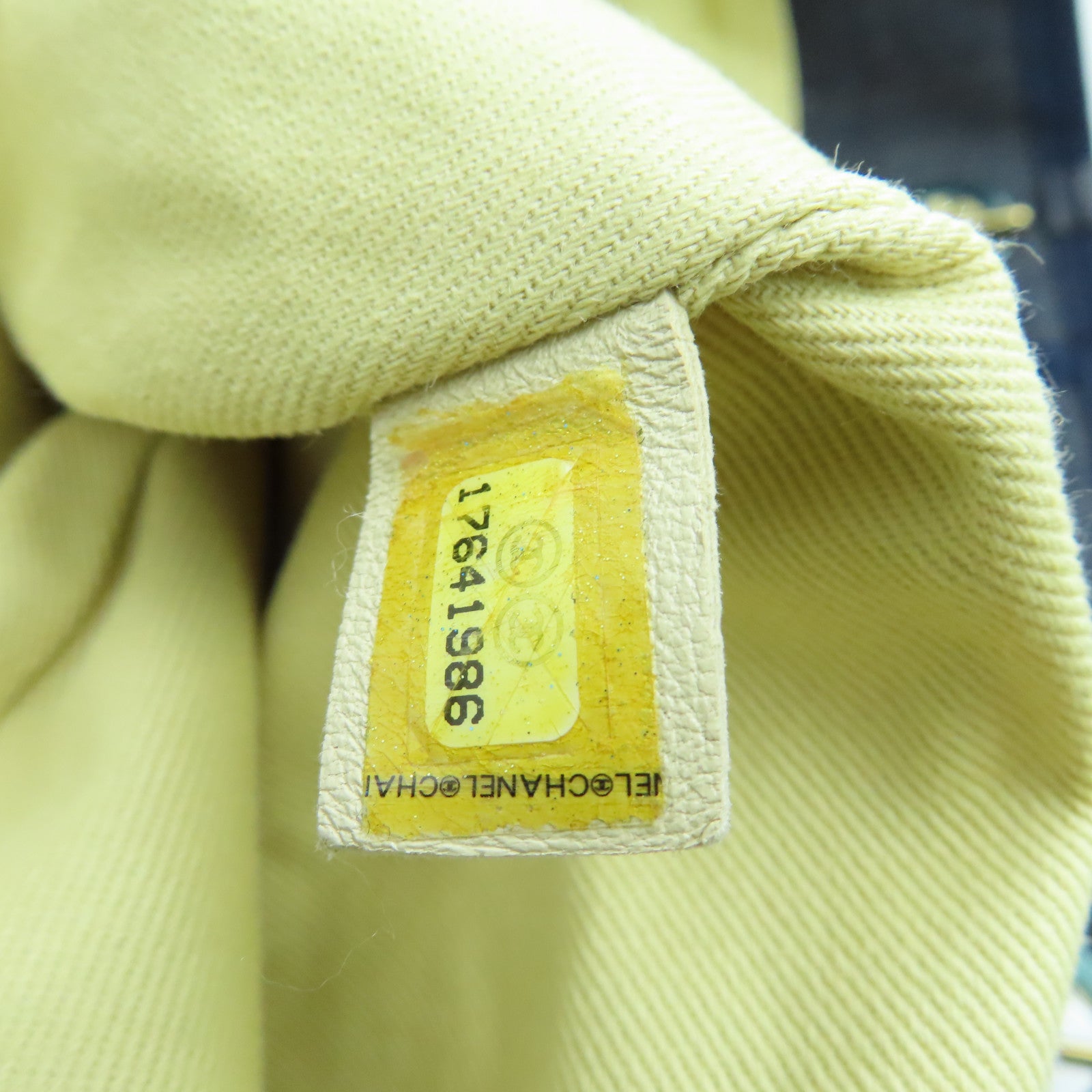 CHANEL 帆布Deauville Tote金扣手挽肩背兩用袋藍色