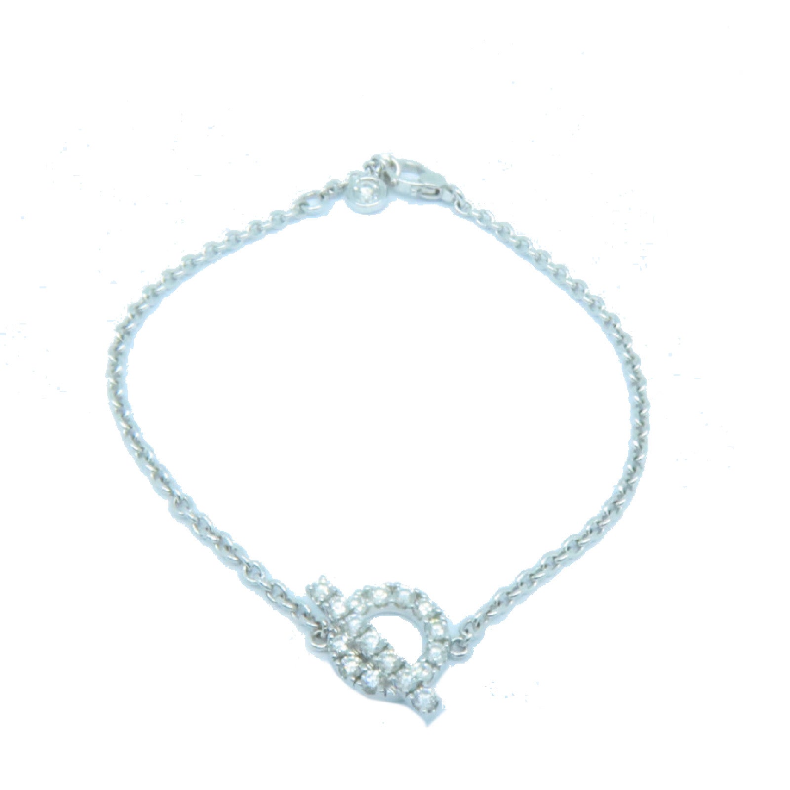 HERMES 18K白金Finesse Bracelet 0.55ct鑽石手鏈