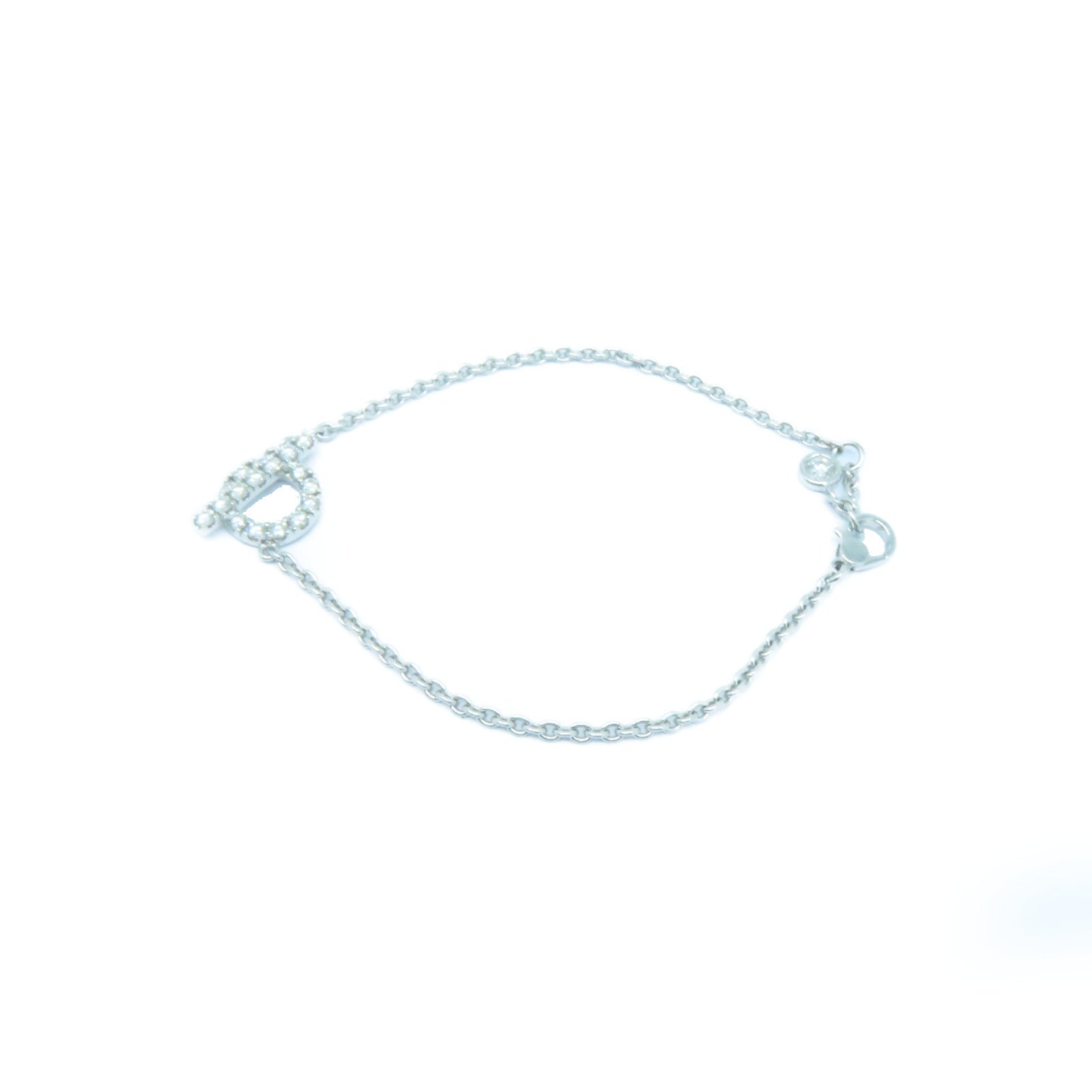 HERMES 18K白金Finesse Bracelet 0.55ct鑽石手鏈