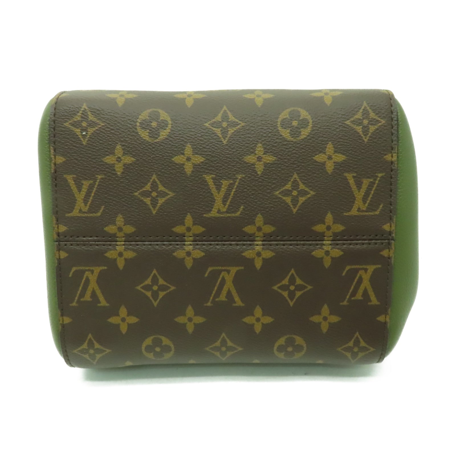 LOUIS VUITTON Monogram Fold Tote Bag金扣手挽肩背兩用袋棕色