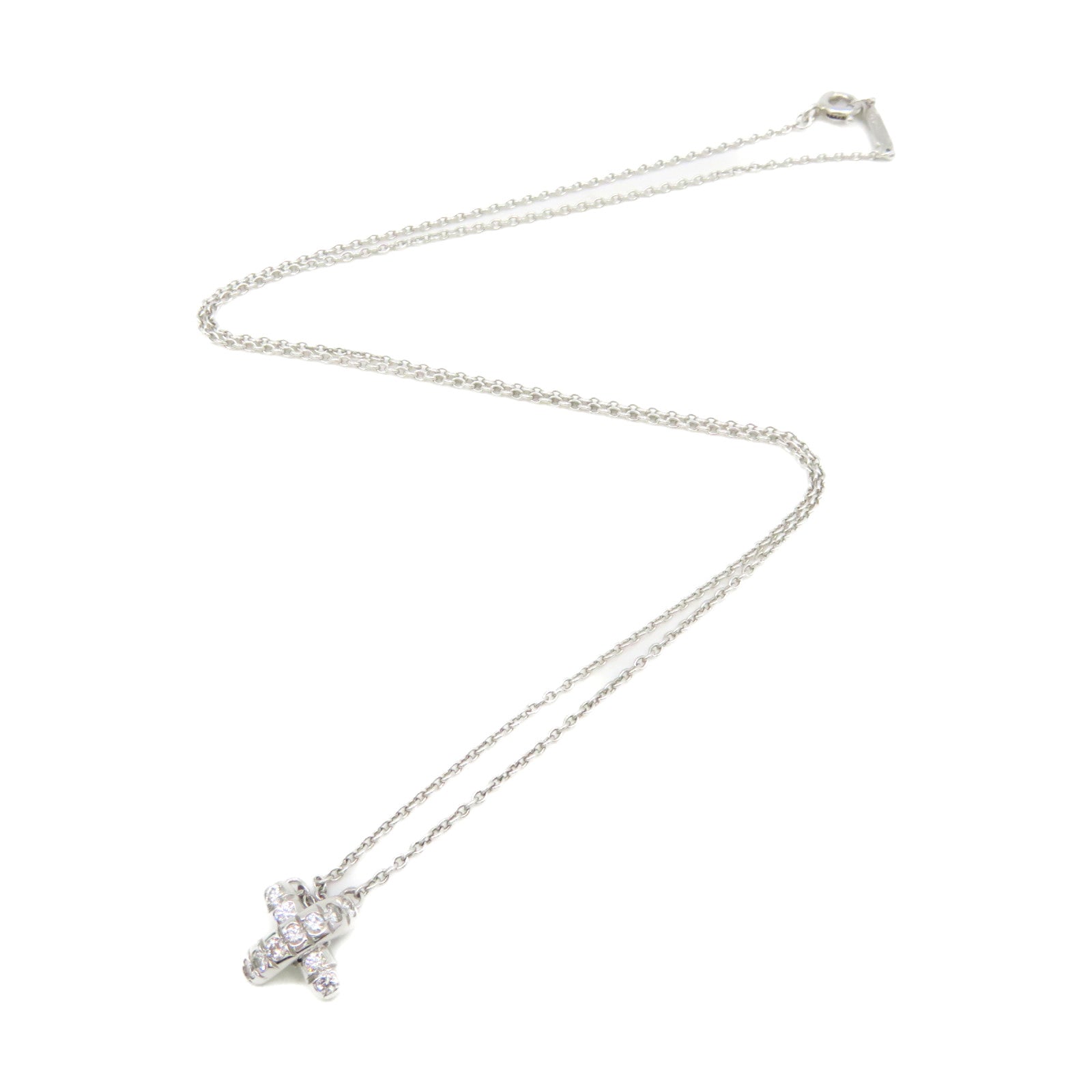 TIFFANY＆CO 【激减优惠】PT950铂金/钻石Diamond Platinum X Necklace项链