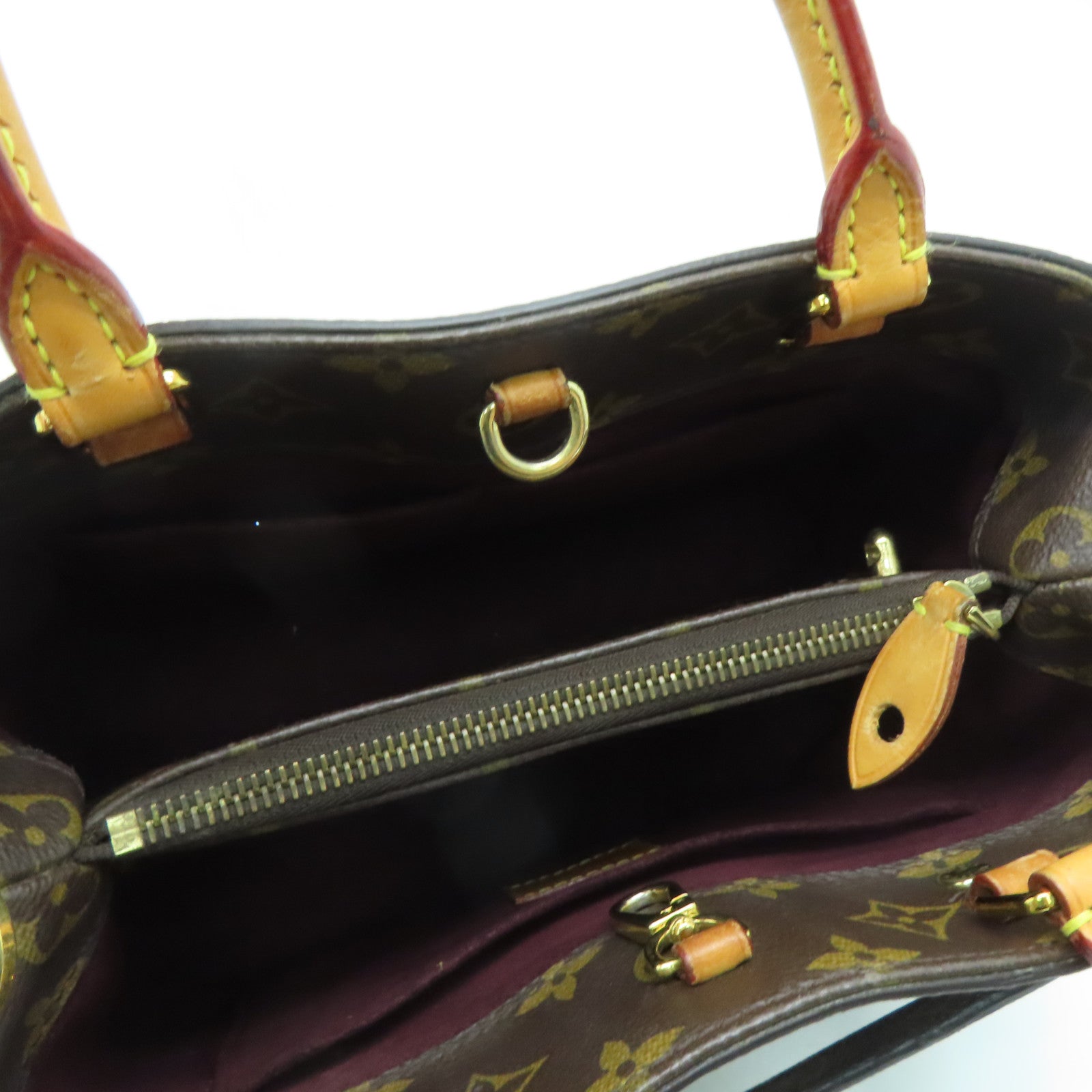 LOUIS VUITTON Monogram Montaigne BB金扣手挽肩背兩用袋啡色