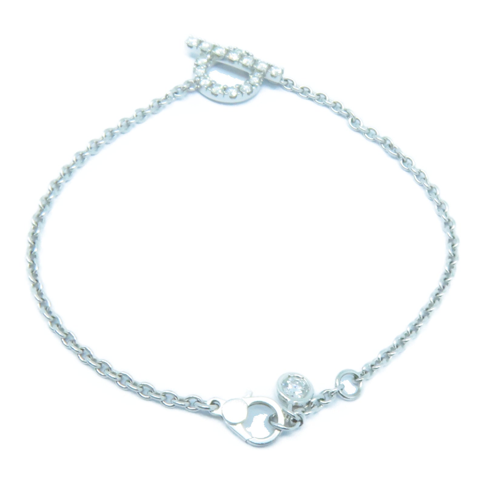 HERMES 18K白金Finesse Bracelet 0.55ct鑽石手鏈
