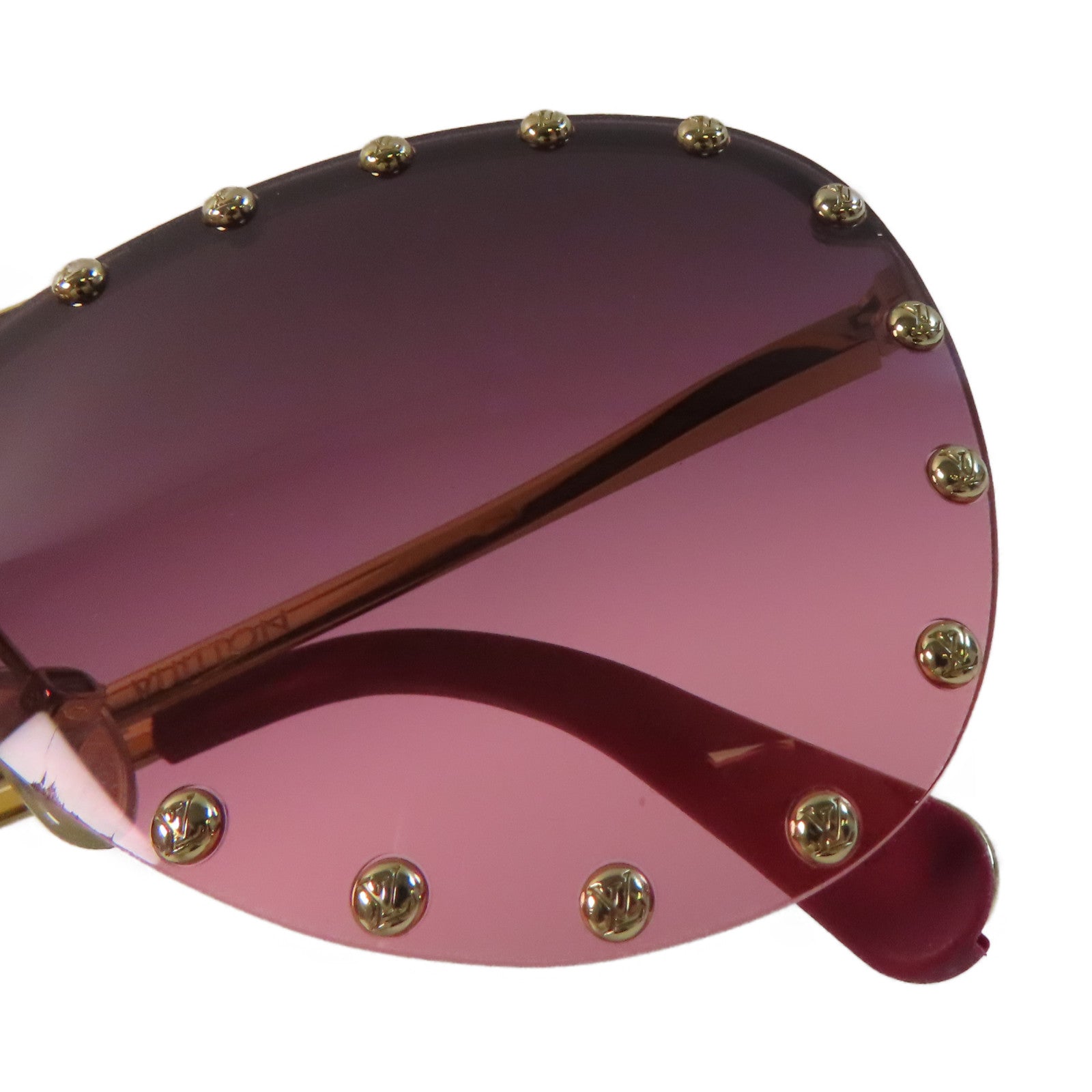 LOUIS VUITTON 金屬/PVC Sunglasses太陽眼鏡金色/紅色