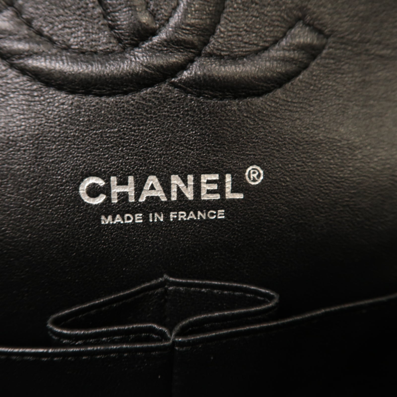 CHANEL 菱格漆皮皮革Chain Shoulder銀扣鏈帶肩背袋深綠色