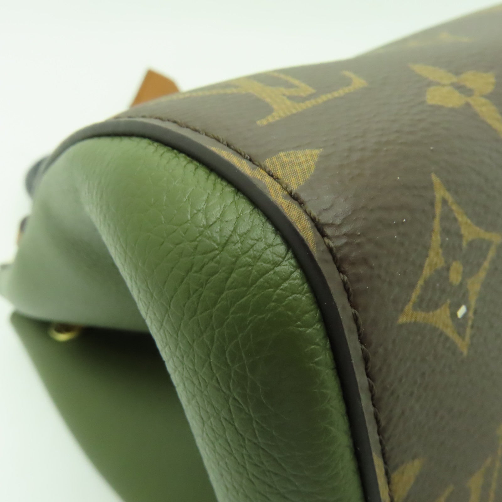 LOUIS VUITTON Monogram Fold Tote Bag金扣手挽肩背兩用袋棕色