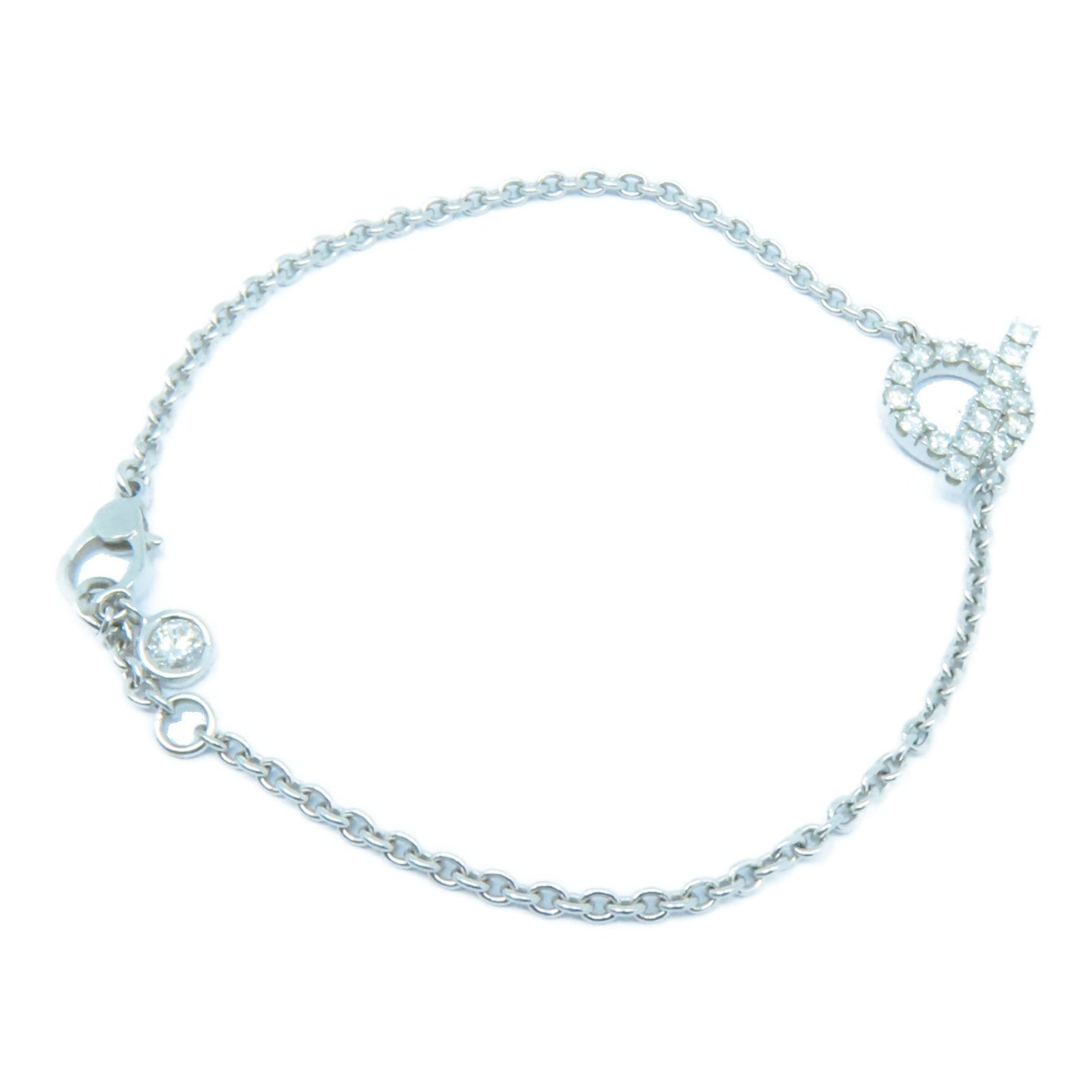 HERMES 18K白金Finesse Bracelet 0.55ct鑽石手鏈