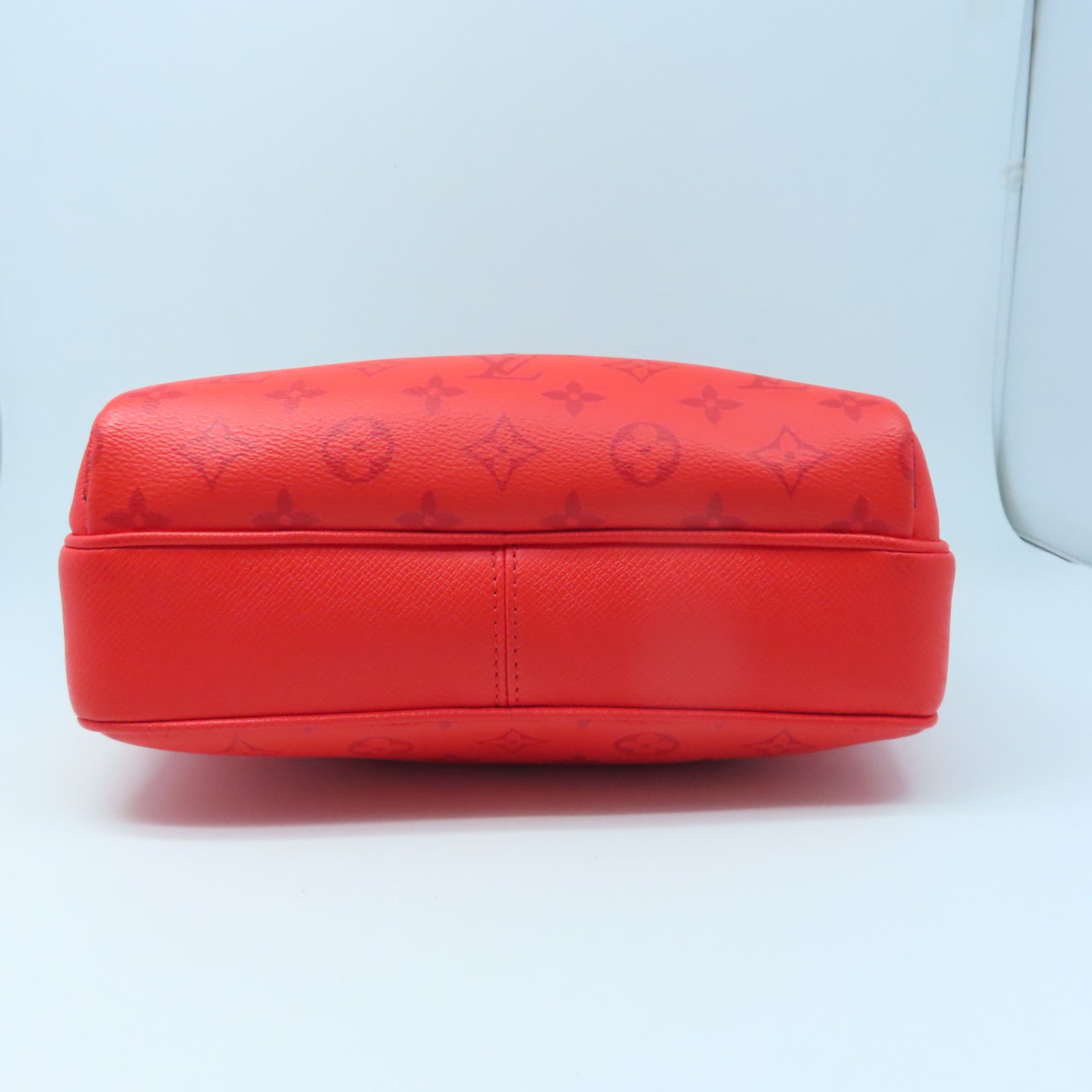 LOUIS VUITTON Monogram Outdoor Messenger銀扣肩背袋紅色