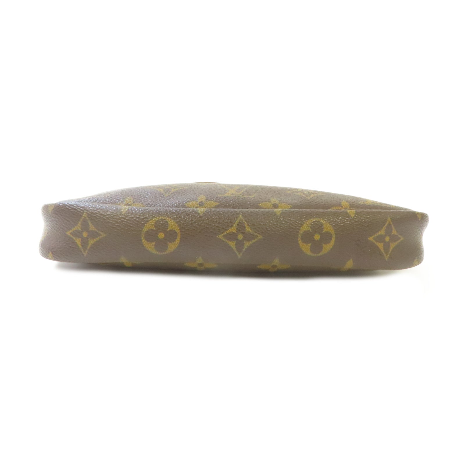 LOUIS VUITTON Monogram Pochette Accessoires Pouch金扣肩背啡色
