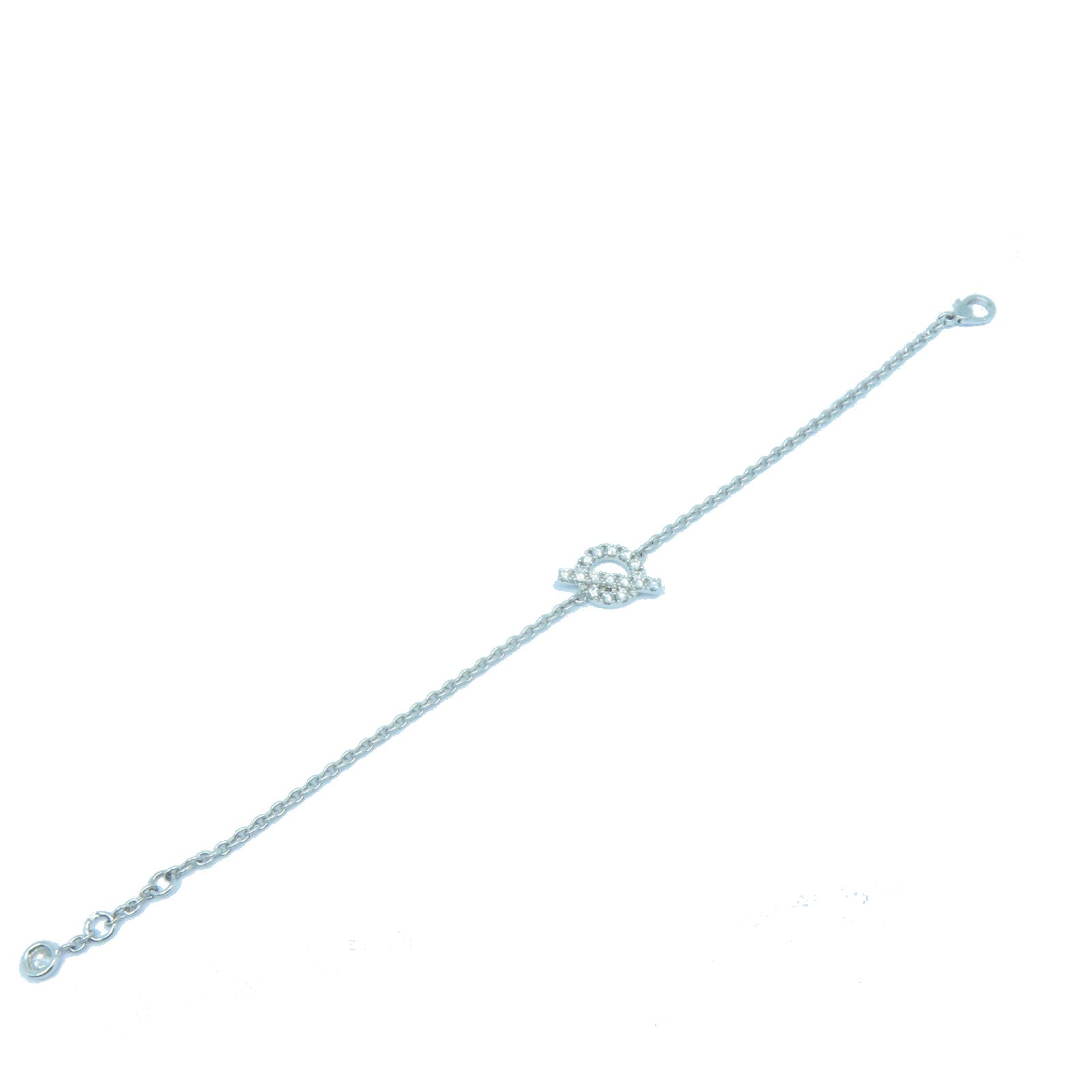 HERMES 18K白金Finesse Bracelet 0.55ct鑽石手鏈