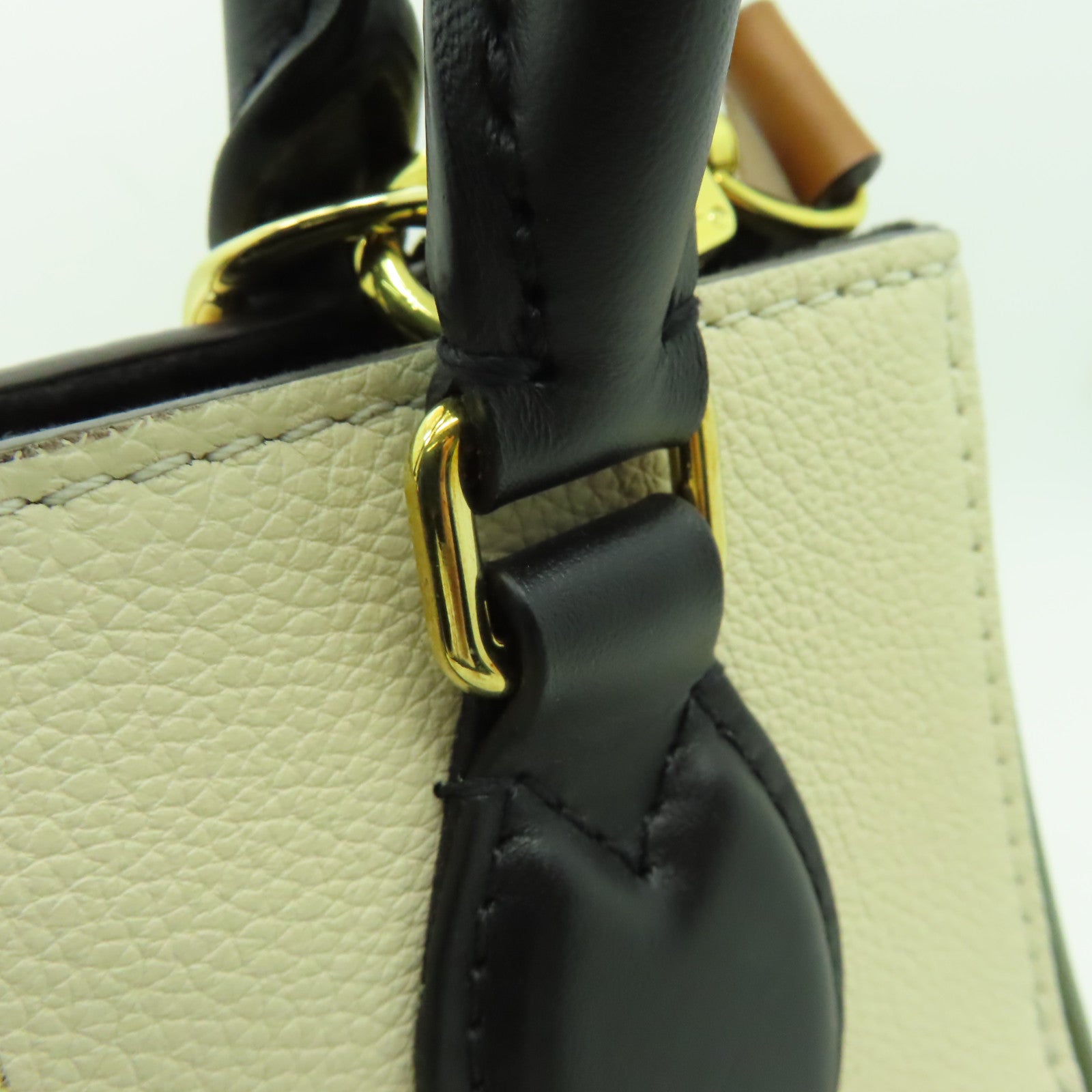LOUIS VUITTON Monogram Fold Tote Bag金扣手挽肩背兩用袋棕色