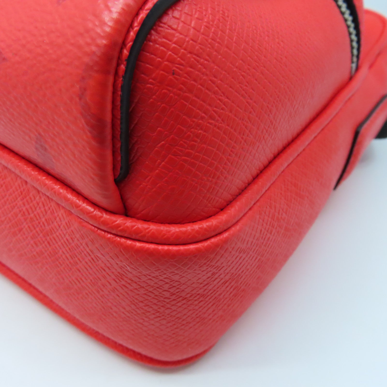 LOUIS VUITTON Monogram Outdoor Messenger銀扣肩背袋紅色