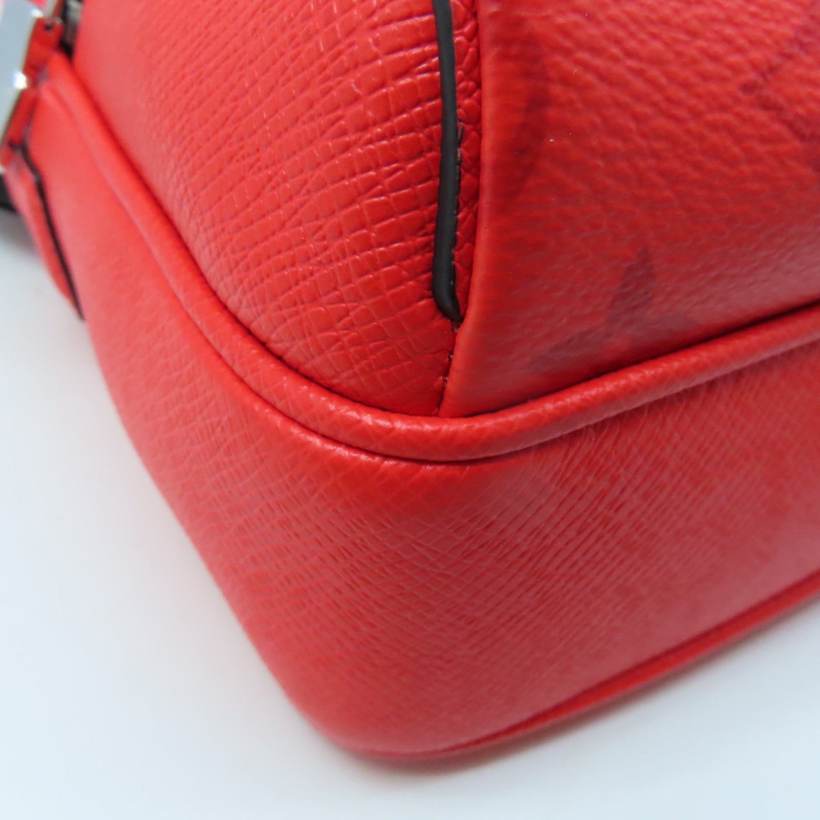 LOUIS VUITTON Monogram Outdoor Messenger銀扣肩背袋紅色