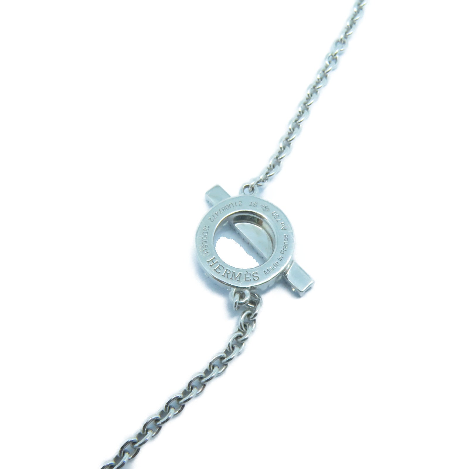 HERMES 18K白金Finesse Bracelet 0.55ct鑽石手鏈