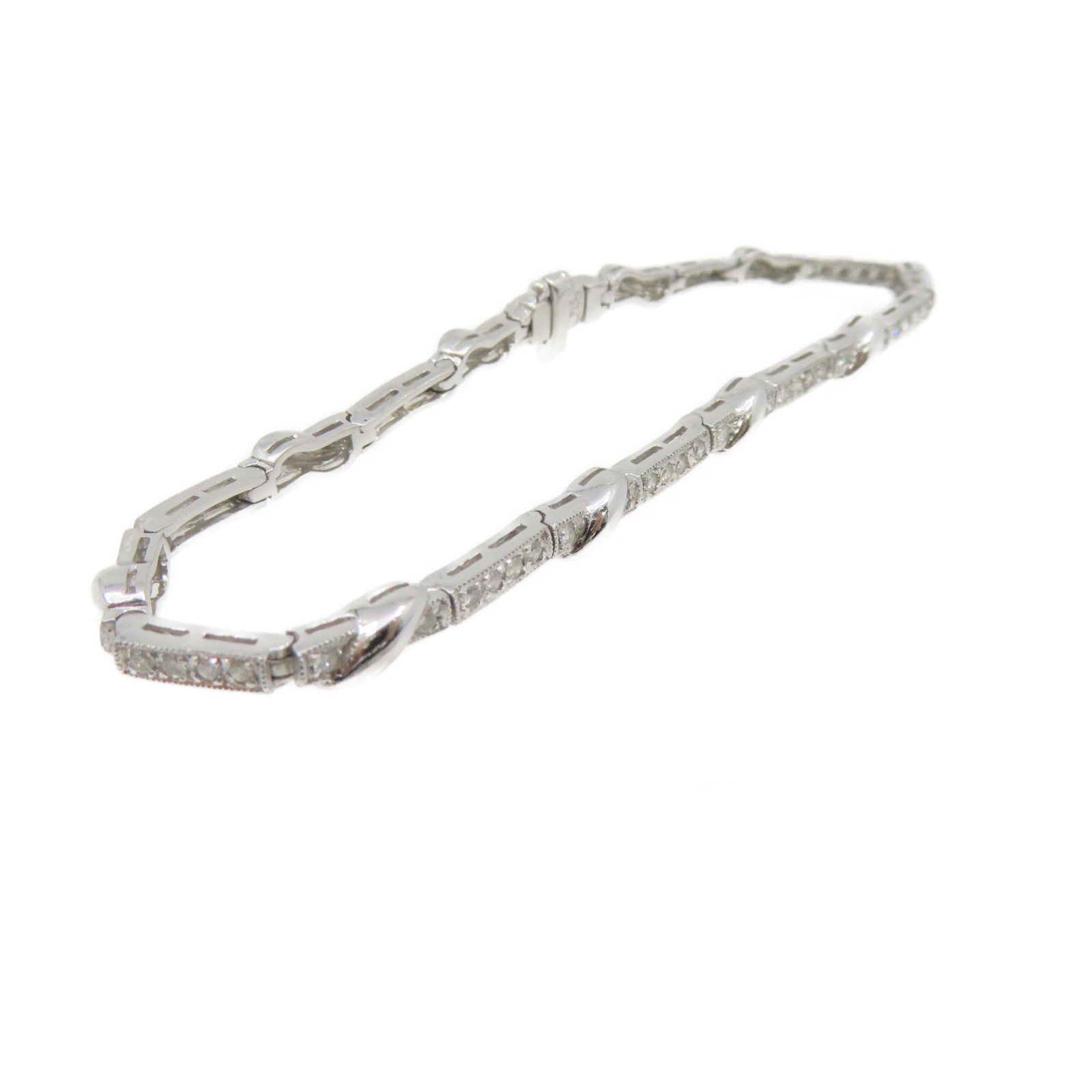 JEWELRY 【激减优惠】18K白金/0.65ct钻石Diamond Bracelet手链