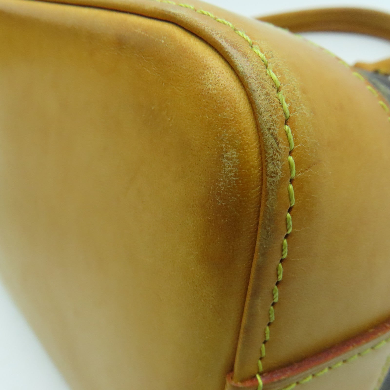 LOUIS VUITTON Monogram Lockit Horizontal gold buckle handle bag brown