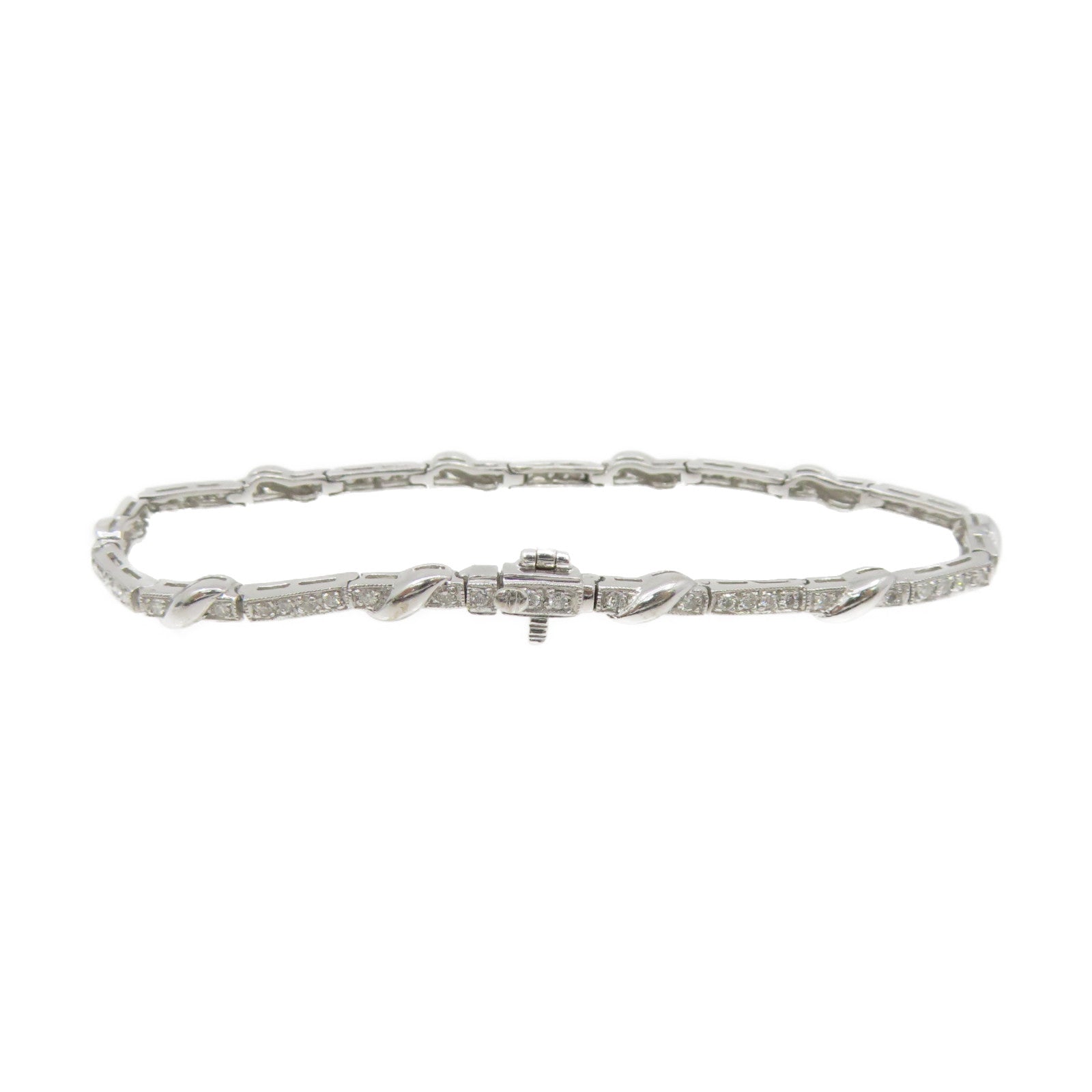 JEWELRY 【激减优惠】18K白金/0.65ct钻石Diamond Bracelet手链