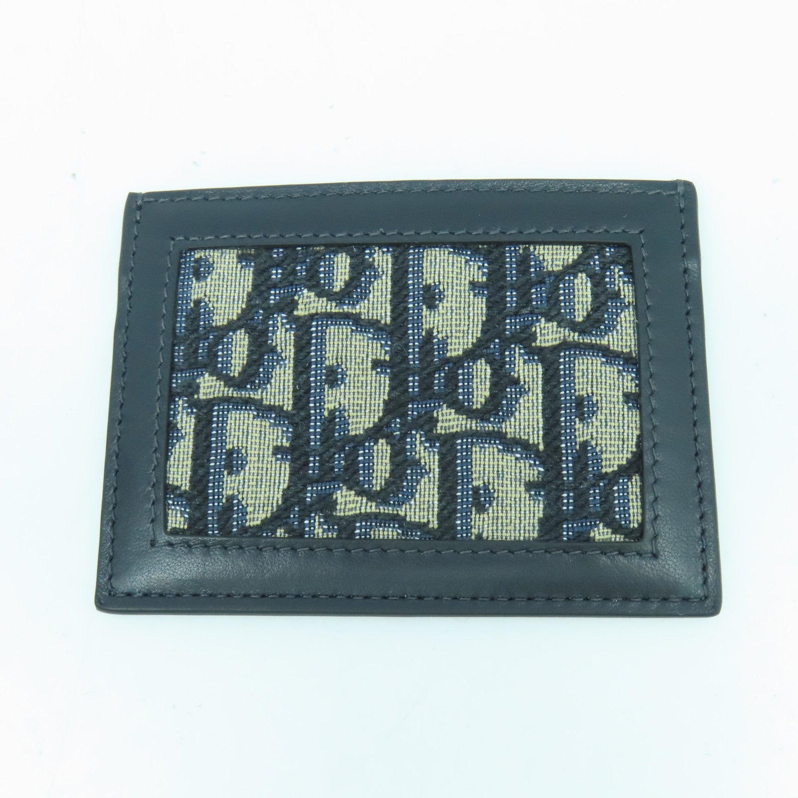 Dior 帆布Travel Kit金扣小袋藍色