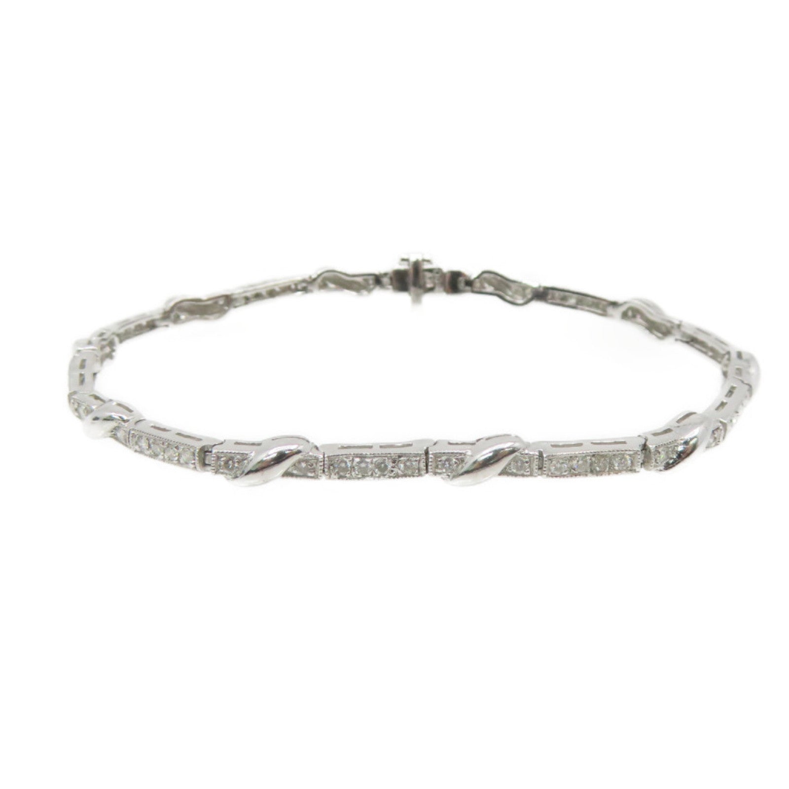 JEWELRY 【激减优惠】18K白金/0.65ct钻石Diamond Bracelet手链