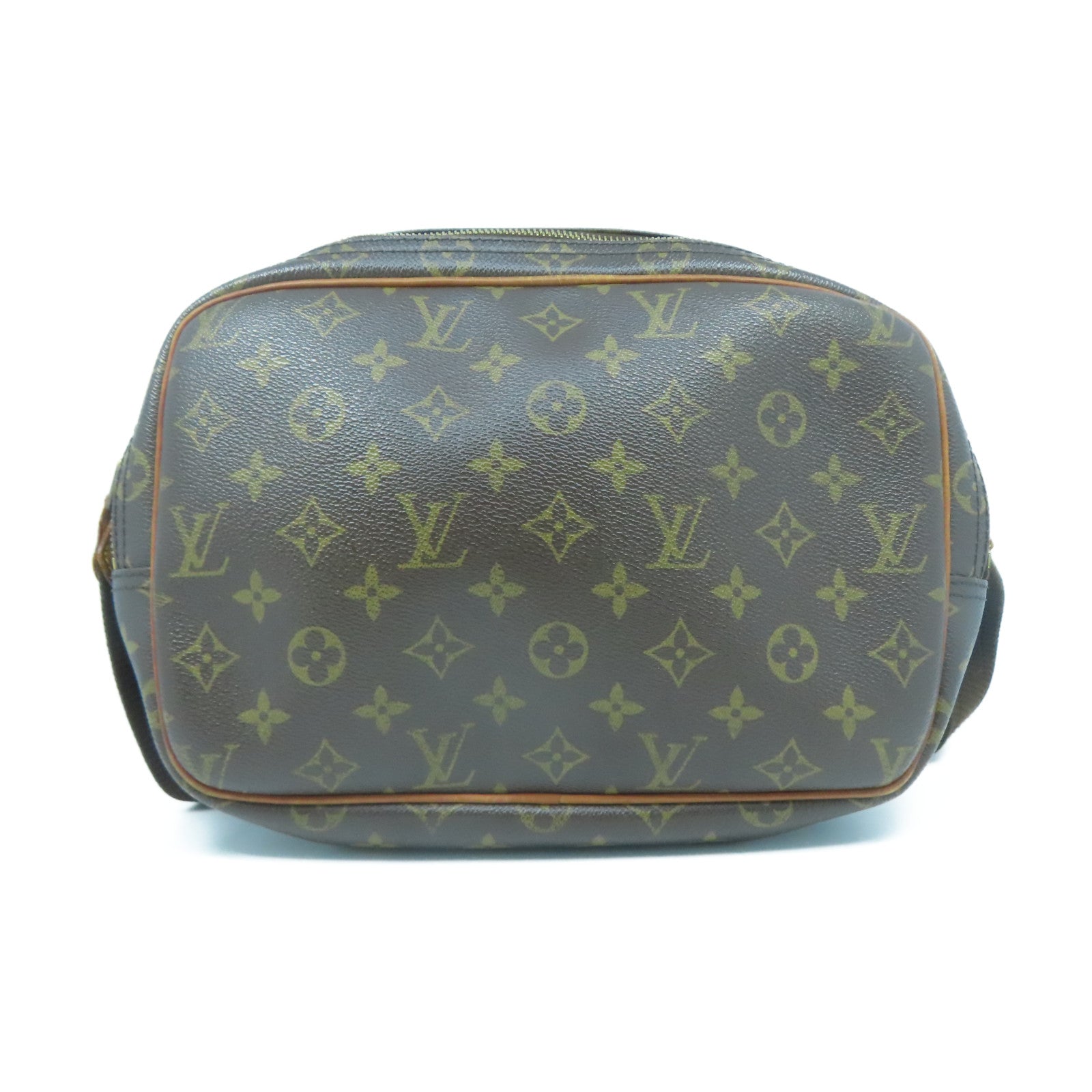 LOUIS VUITTON Monogram Reporter金扣肩背袋啡色