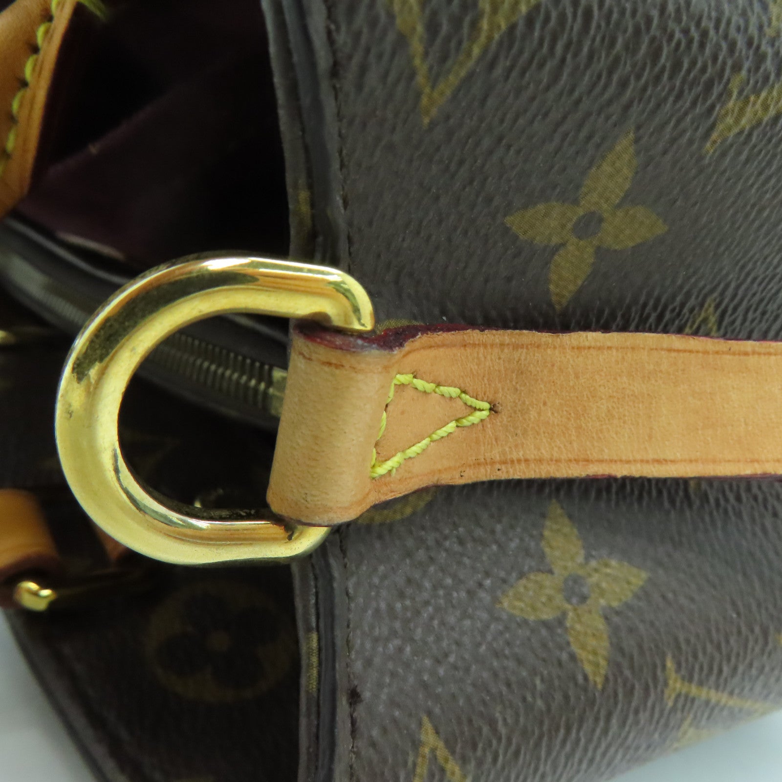 LOUIS VUITTON Monogram Montaigne BB金扣手挽肩背兩用袋啡色