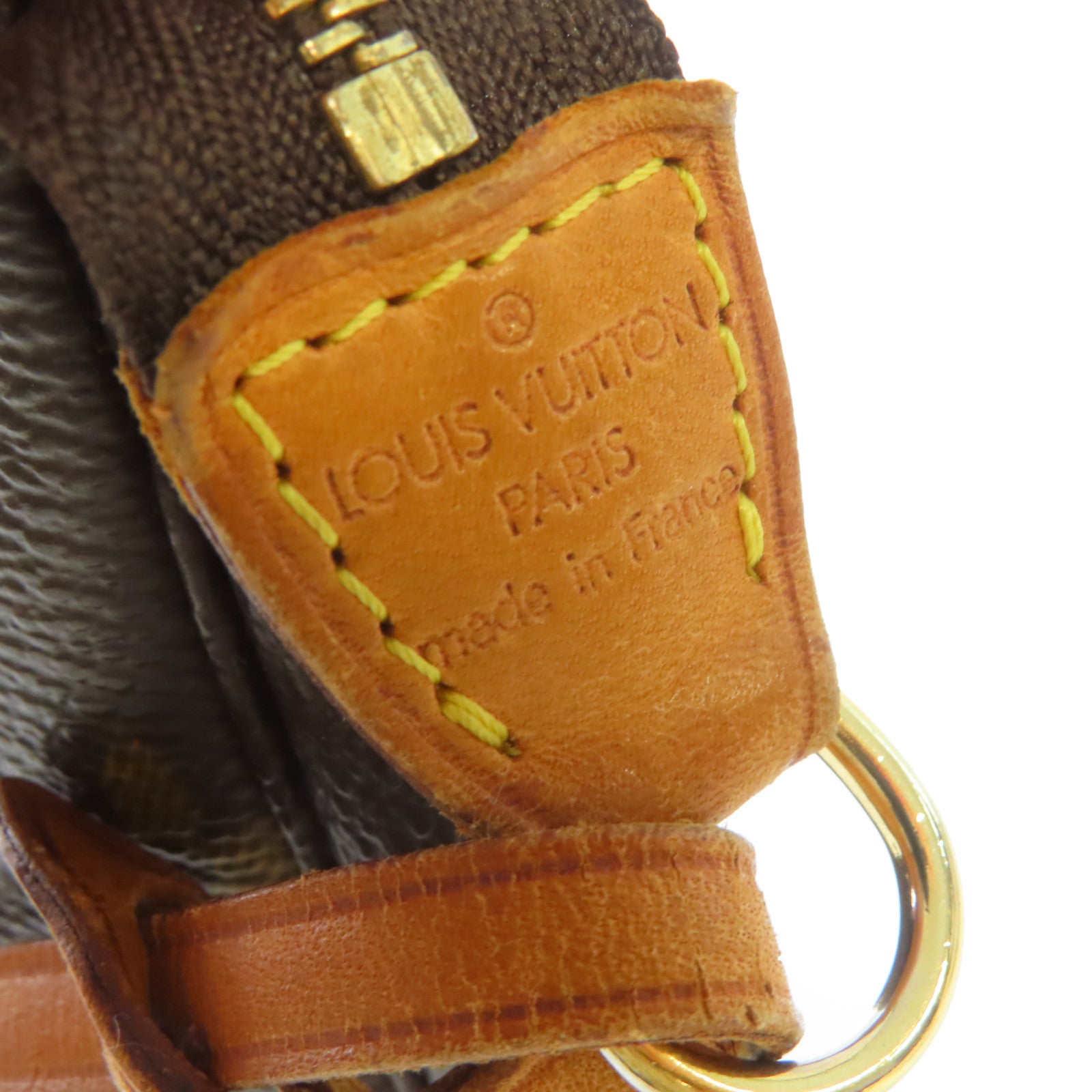 LOUIS VUITTON Monogram Pochette Accessoires Pouch金扣肩背啡色