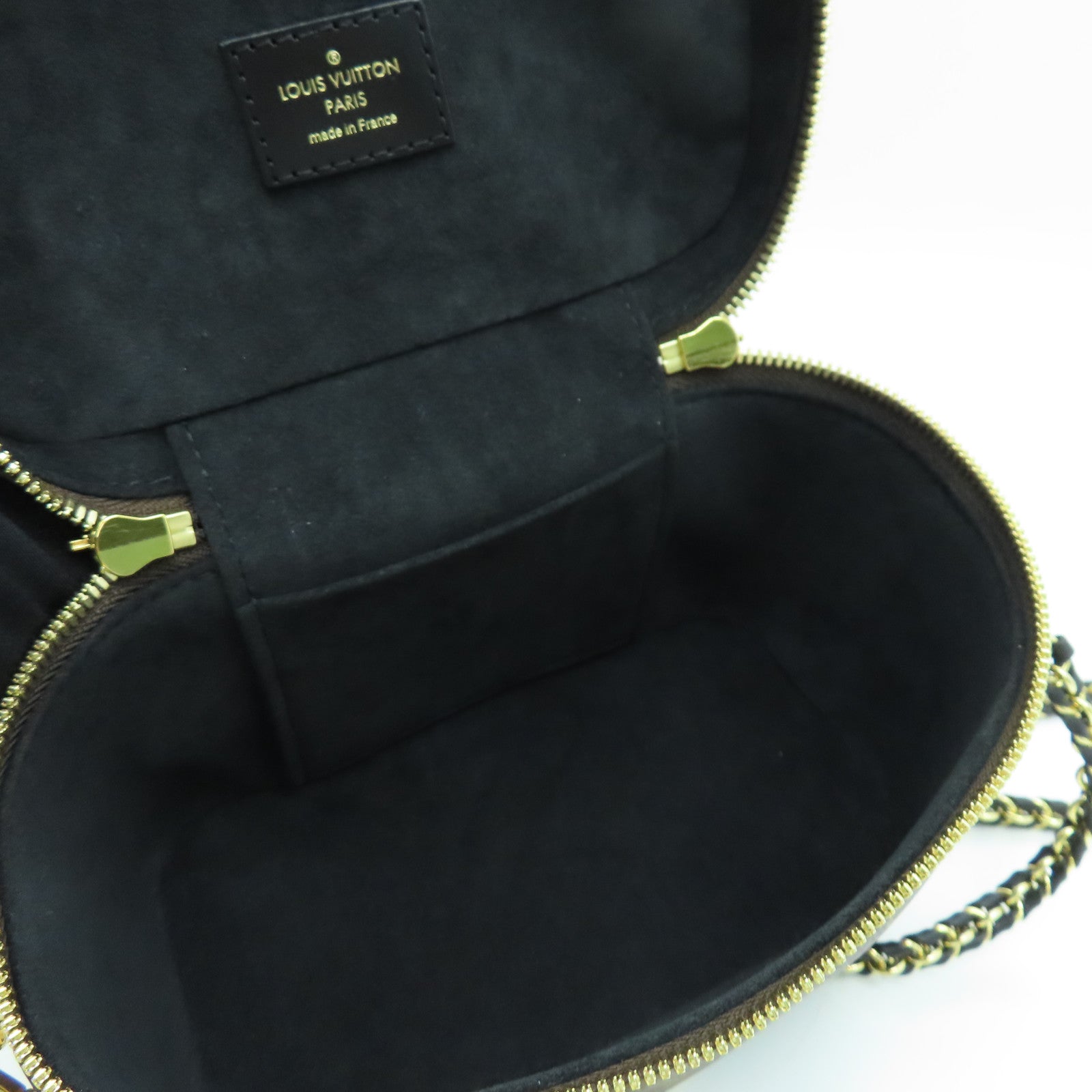 LOUIS VUITTON Monogram Reverse Vanity PM金扣手挽肩背两用袋啡色