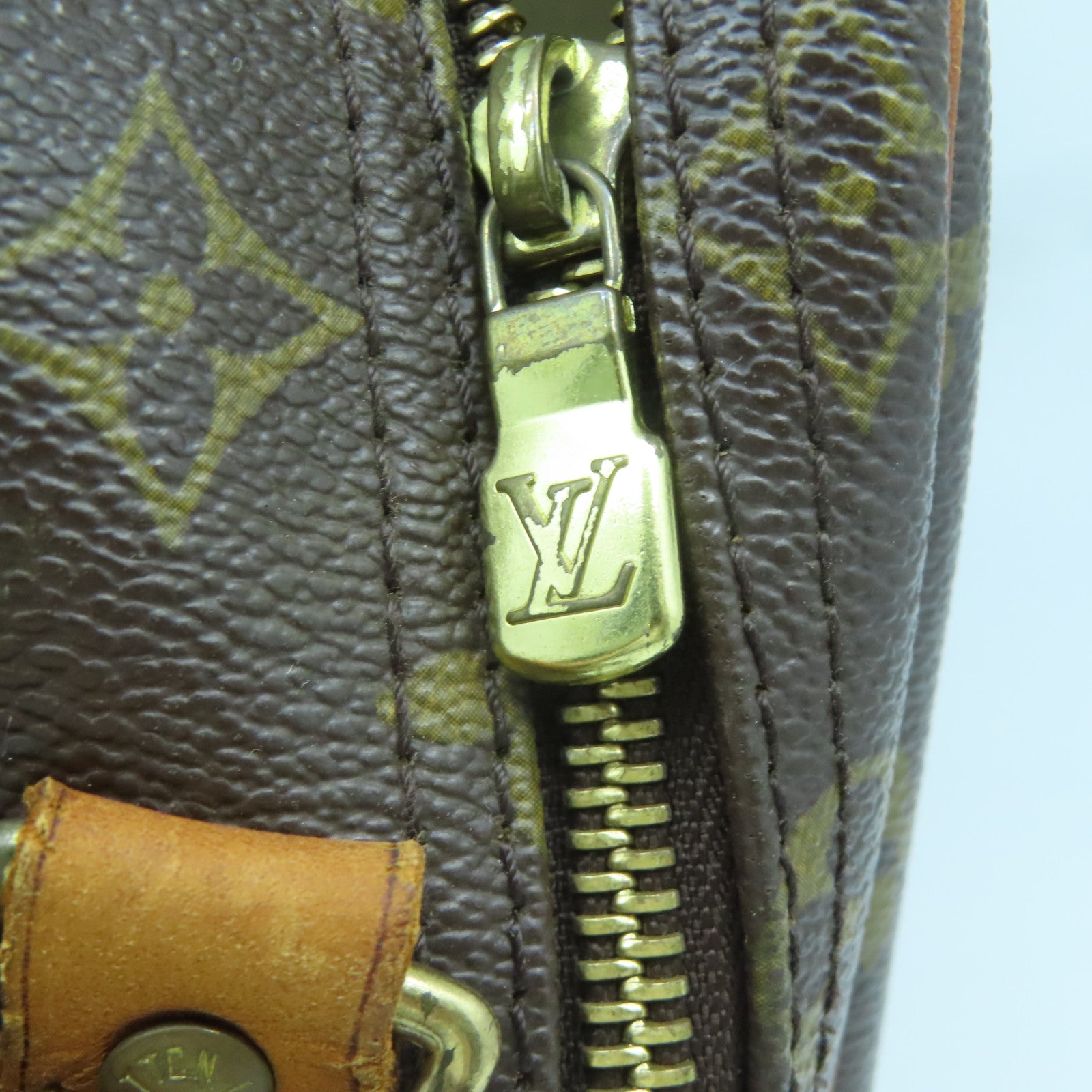 LOUIS VUITTON Monogram Reporter金扣肩背袋啡色