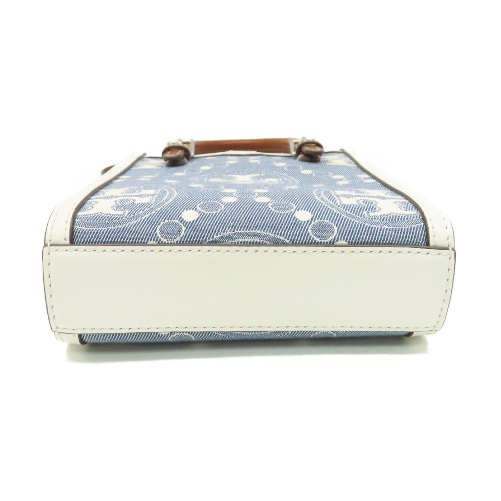 Tory Burch 帆布2Way Shoulder Bag手挽肩背兩用袋藍色/白色