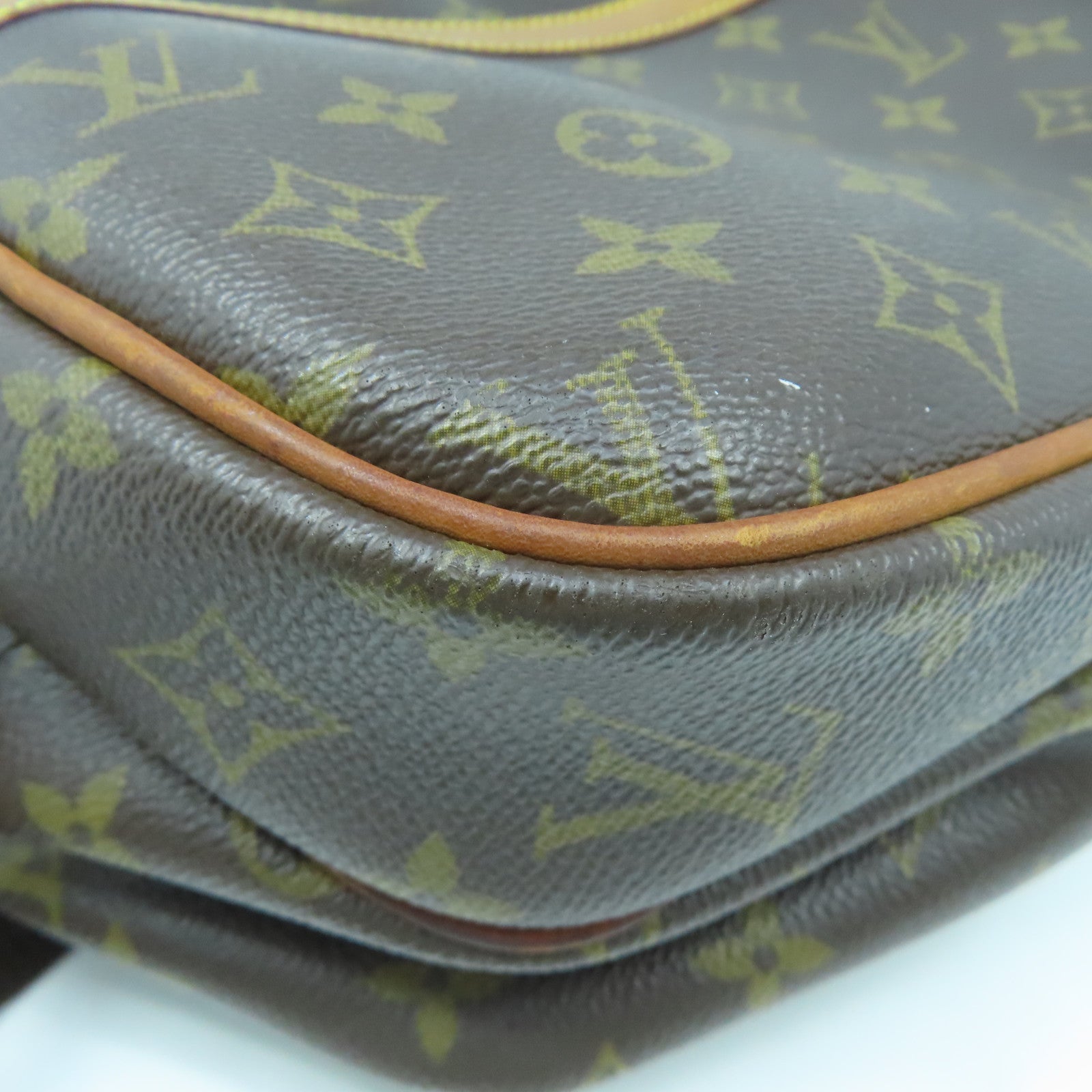 LOUIS VUITTON Monogram Reporter金扣肩背袋啡色