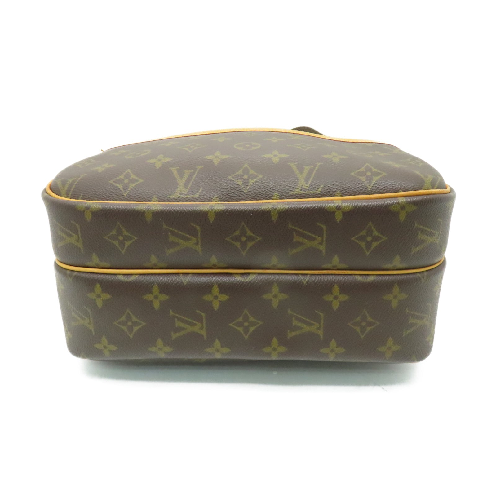 LOUIS VUITTON Monogram Reporter金扣肩背袋啡色