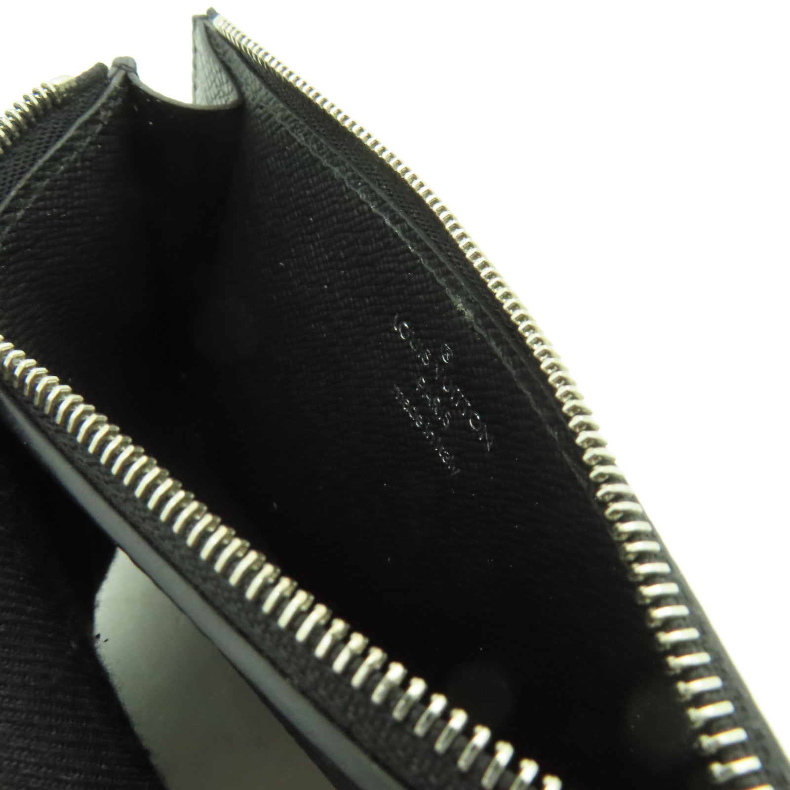 LOUIS VUITTON Monogram Eclipse Card Case銀扣卡片套黒色/灰色