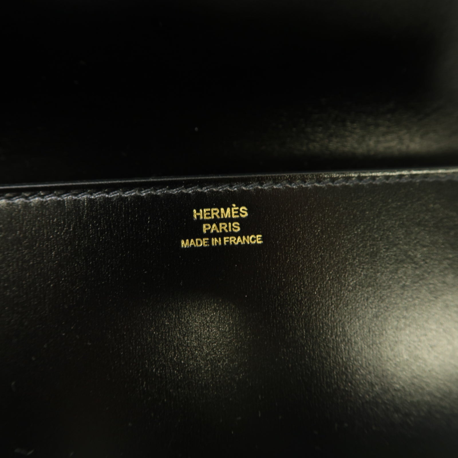 HERMES Box Calf皮革Medor Clutch金扣手拿包黑色
