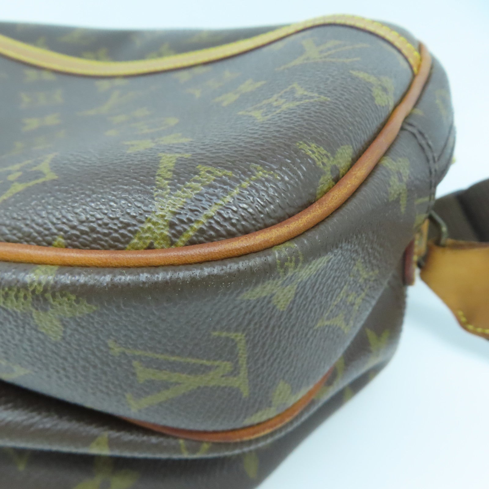 LOUIS VUITTON Monogram Reporter金扣肩背袋啡色
