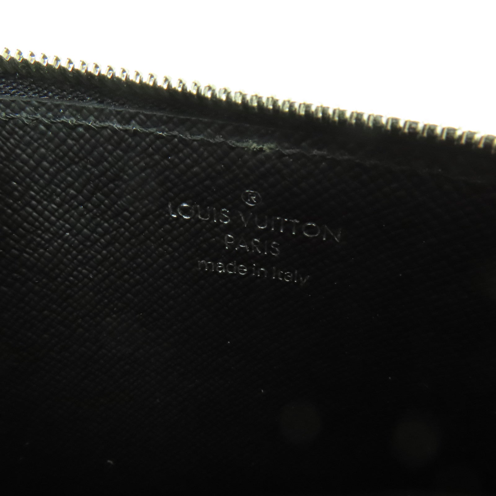 LOUIS VUITTON Monogram Eclipse Card Case銀扣卡片套黒色/灰色