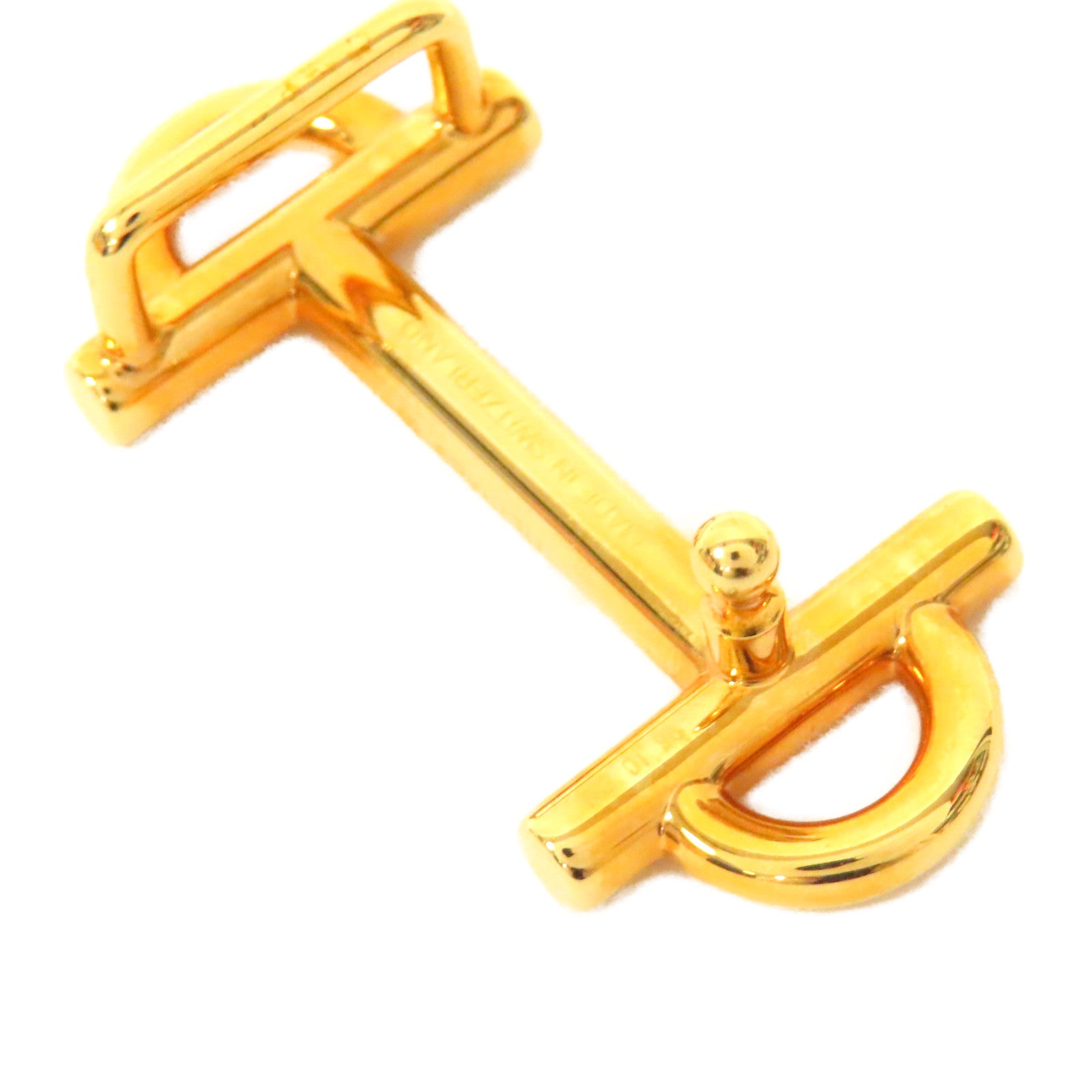 HERMES Epsom皮革/Swift皮革Gamma Buckle 13mm金扣皮帶大象灰色/白色