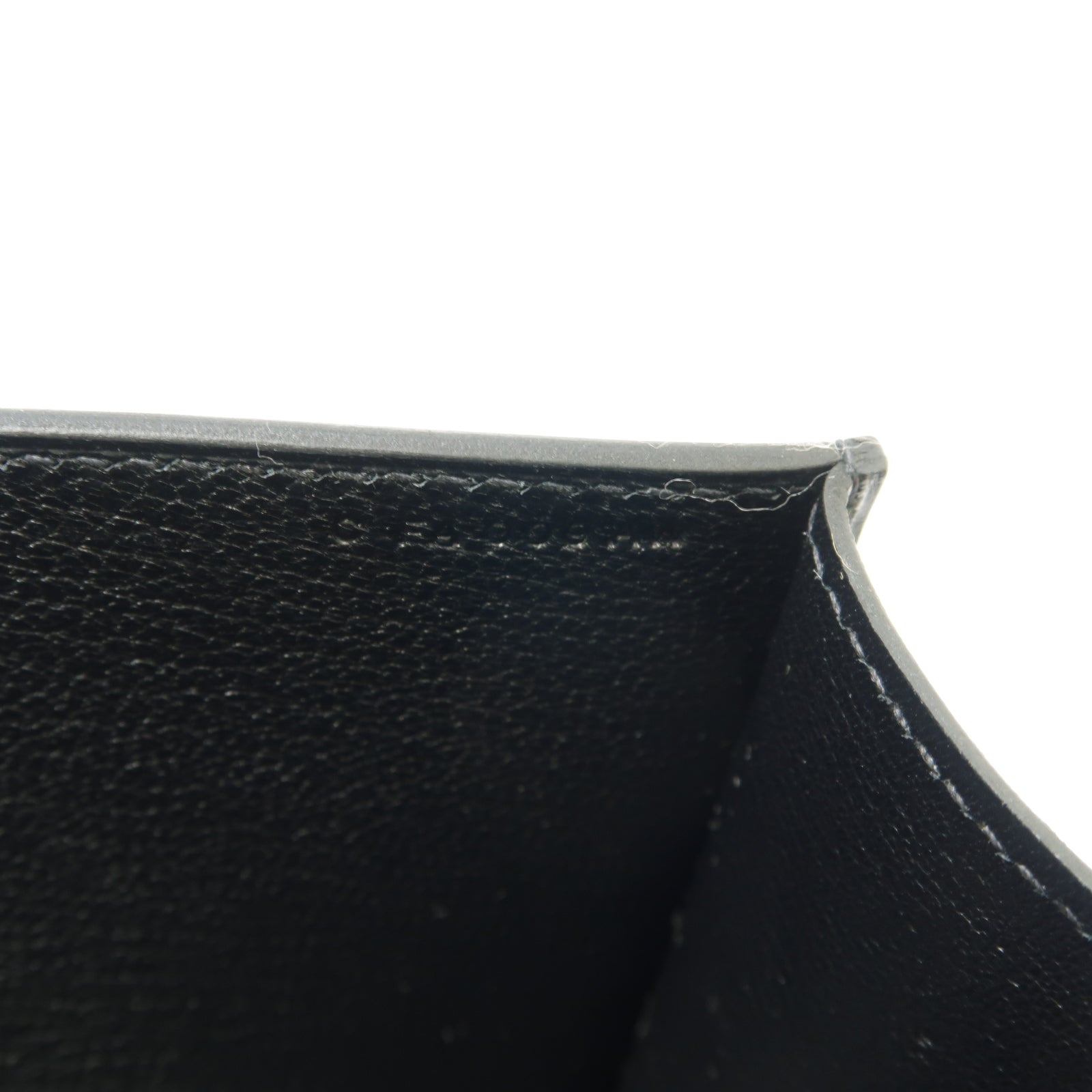 HERMES Box Calf皮革Medor Clutch金扣手拿包黑色