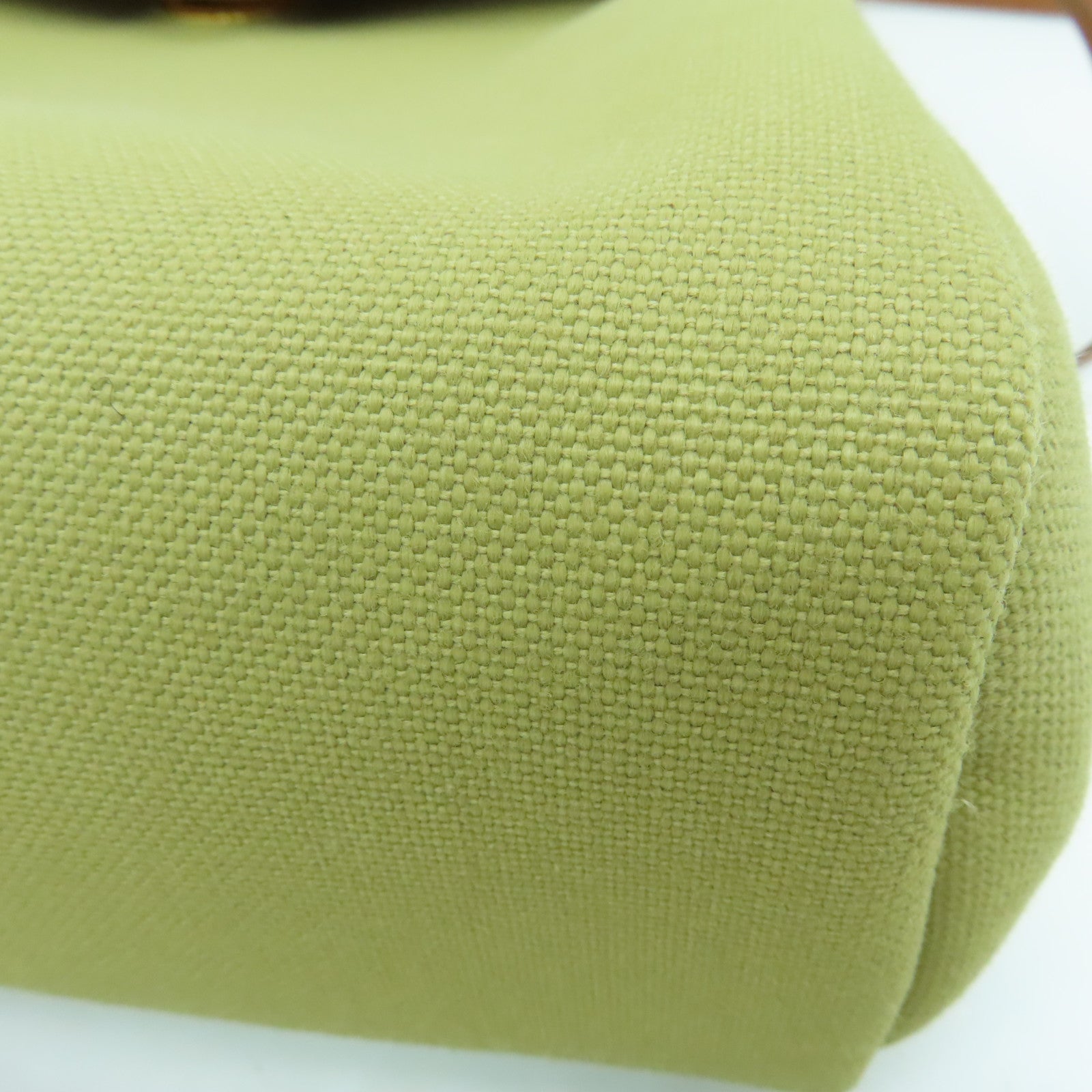 HERMES Toile H帆布Herbag PM金扣手挽肩背两用袋啡色Poussiere