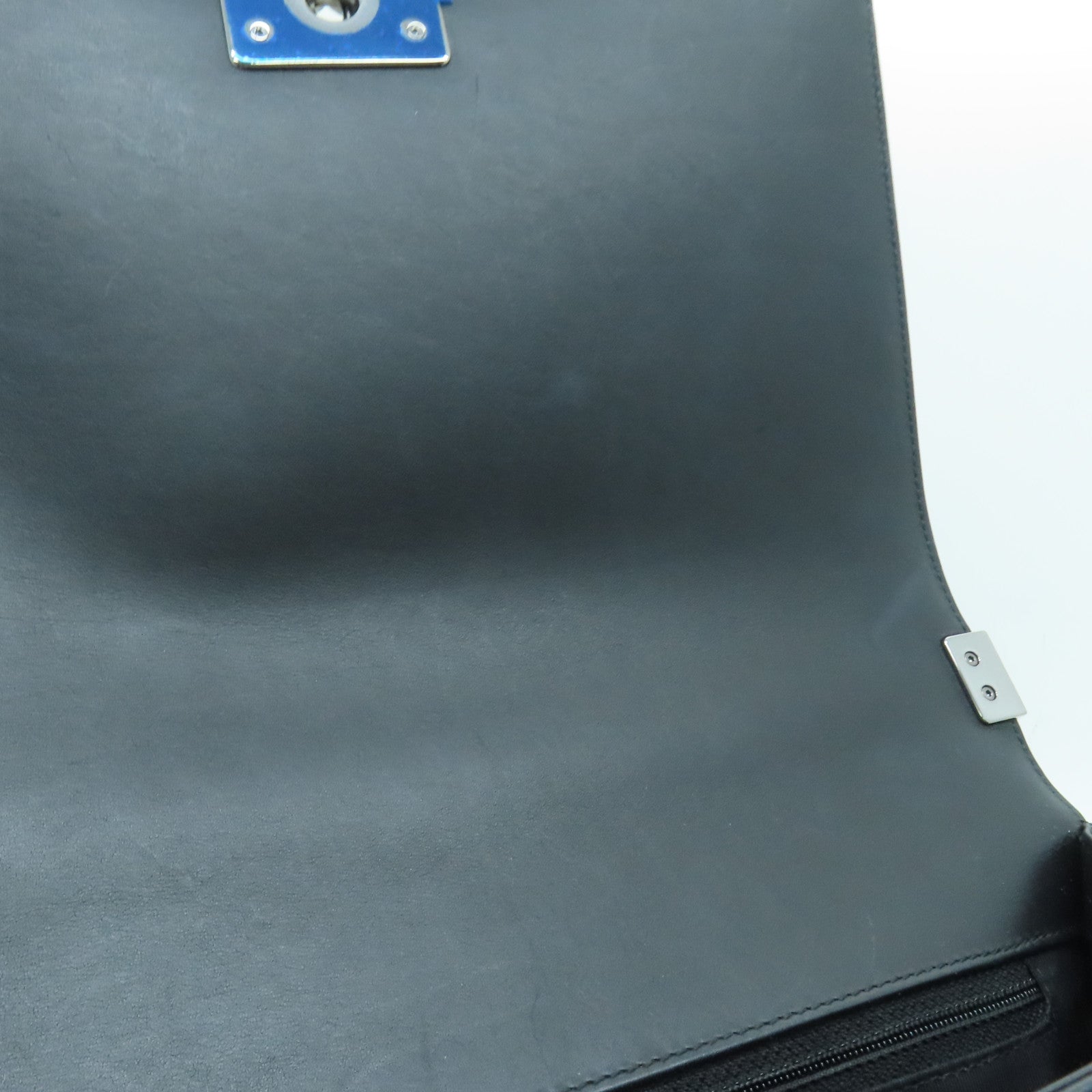 CHANEL 漆皮皮革Chain Shoulder銀扣鏈帶肩背袋黑色
