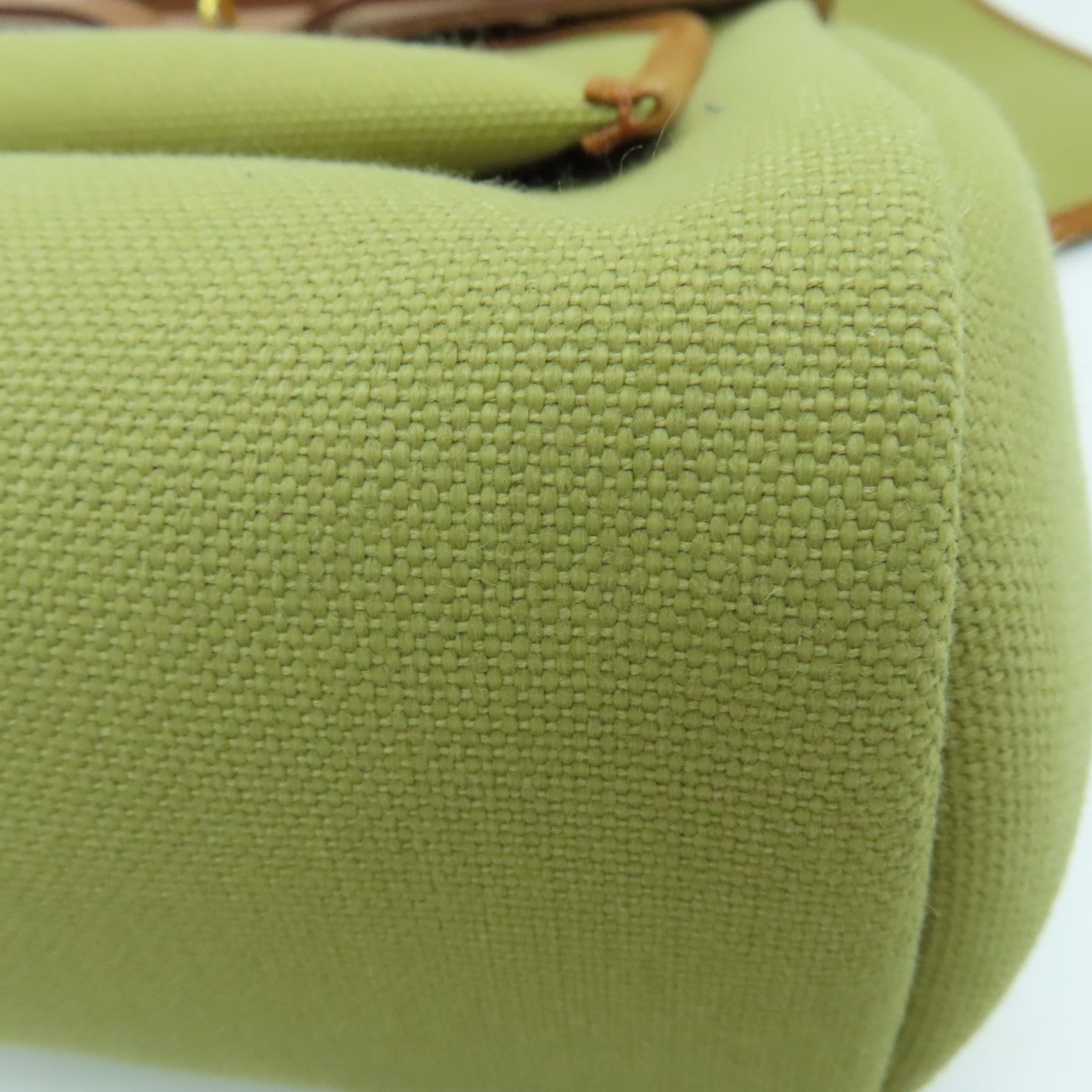 HERMES Toile H帆布Herbag PM金扣手挽肩背两用袋啡色Poussiere
