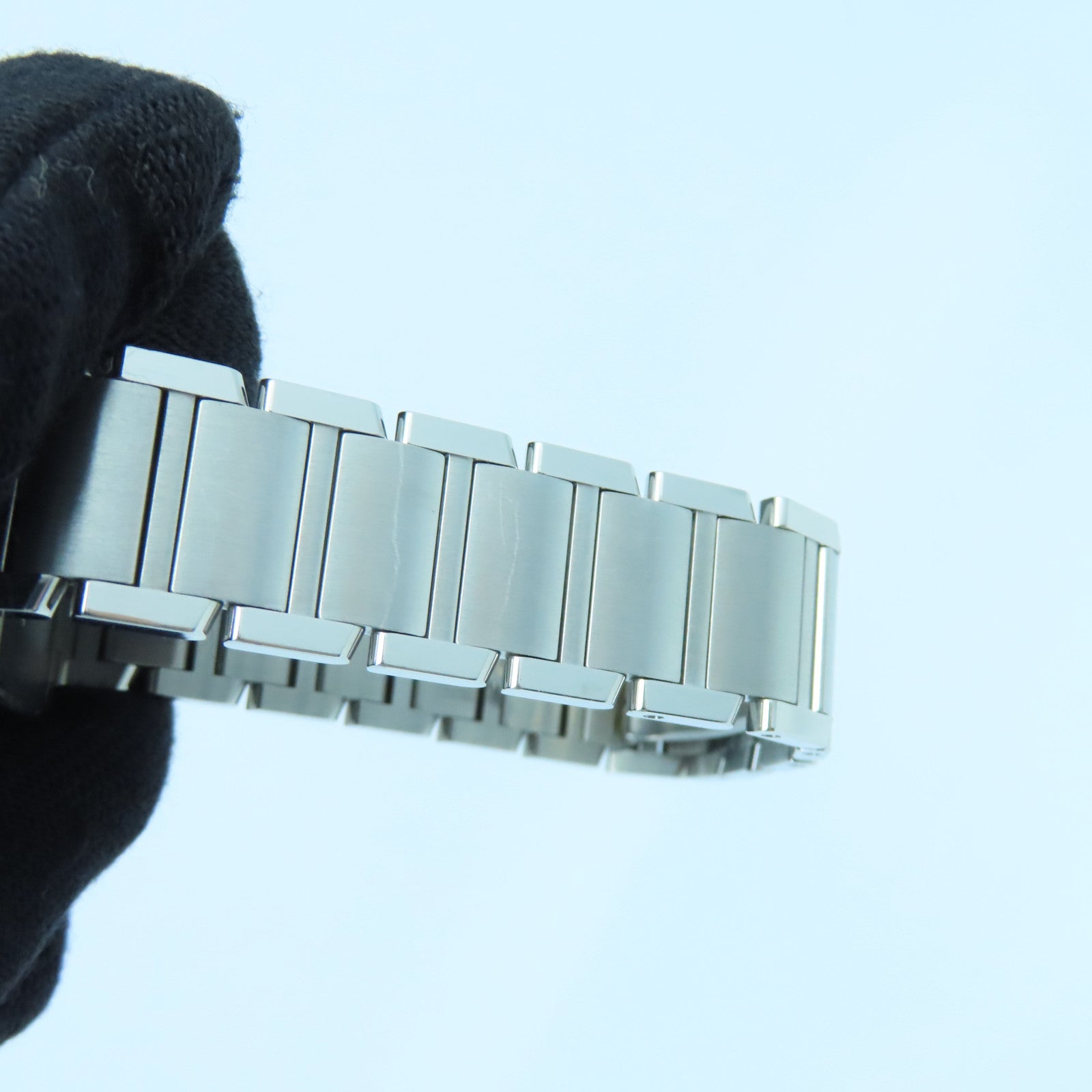 CARTIER Tank Francaise不锈钢石英手表白色
