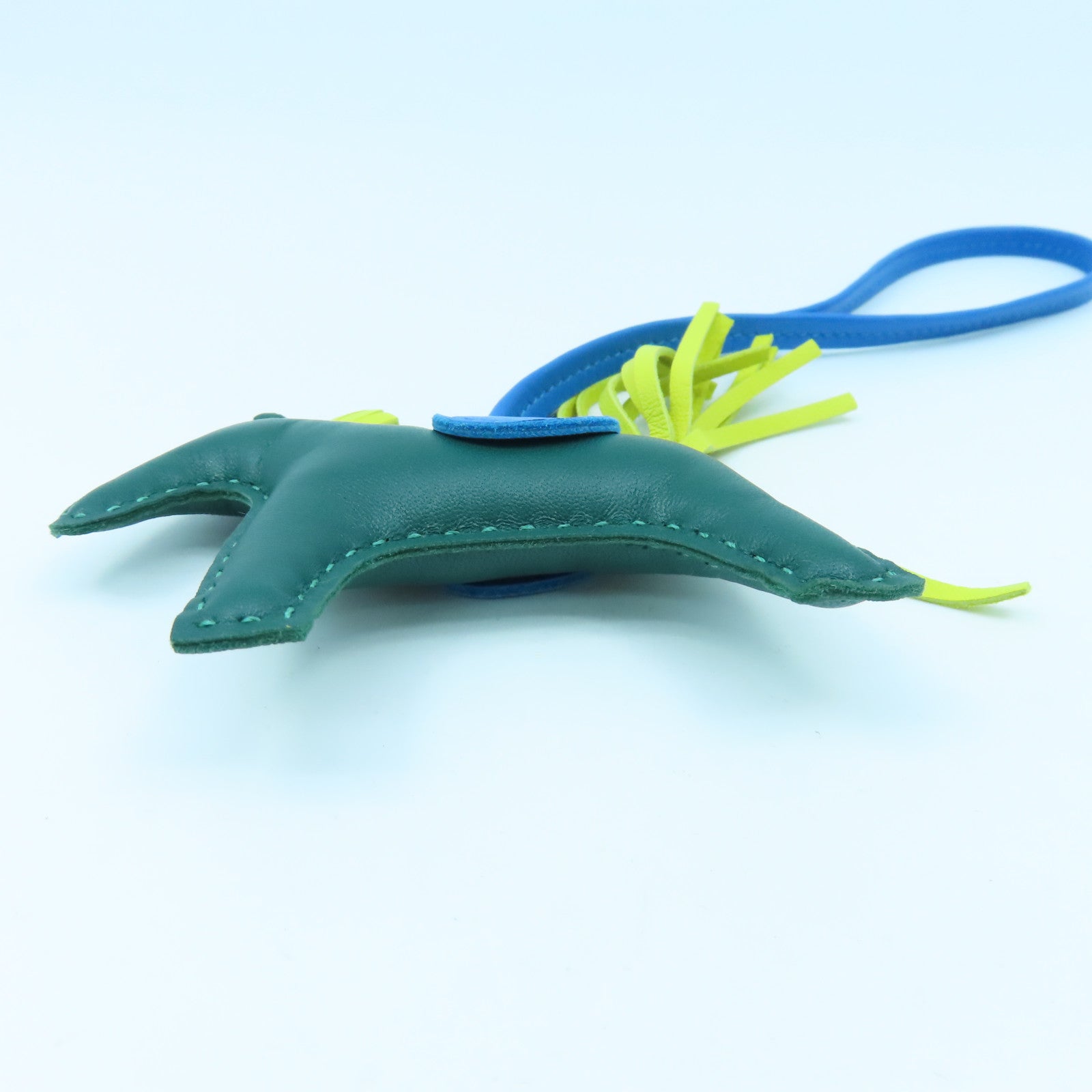 HERMES Swift皮革Rodeo S掛飾綠色/黃色/藍色