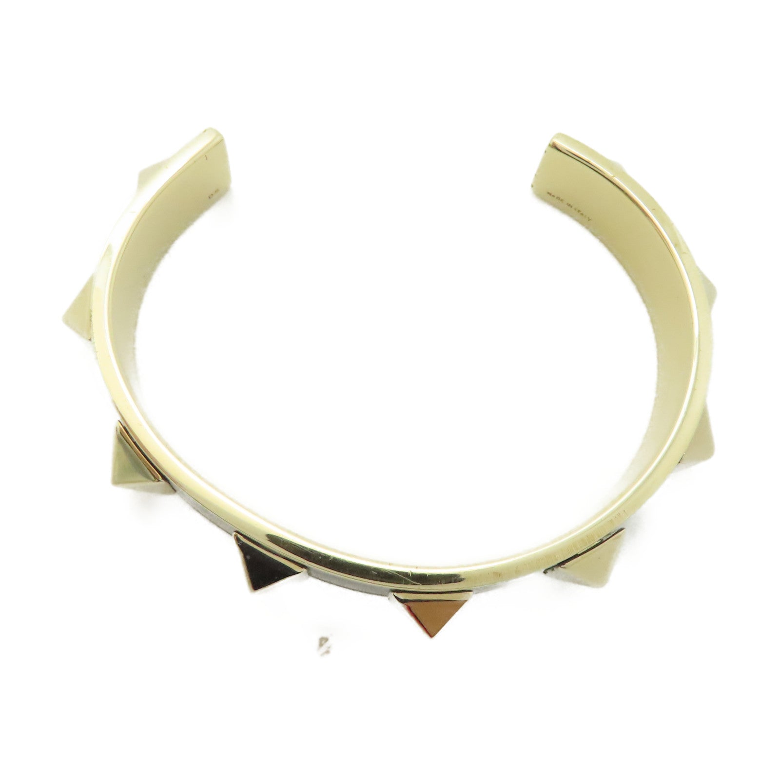 Valentino 【激減優惠】金屬Bangle手鐲灰色#16.75cm