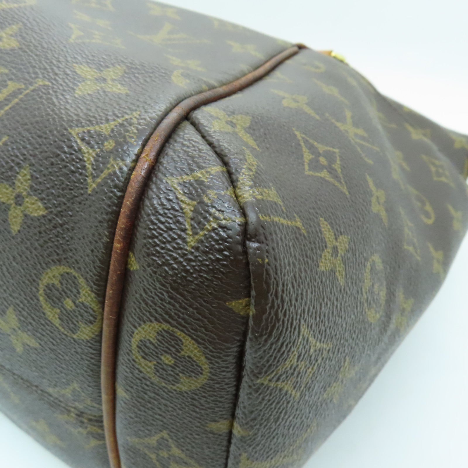 LOUIS VUITTON Monogram Totally MM金扣肩背袋啡色