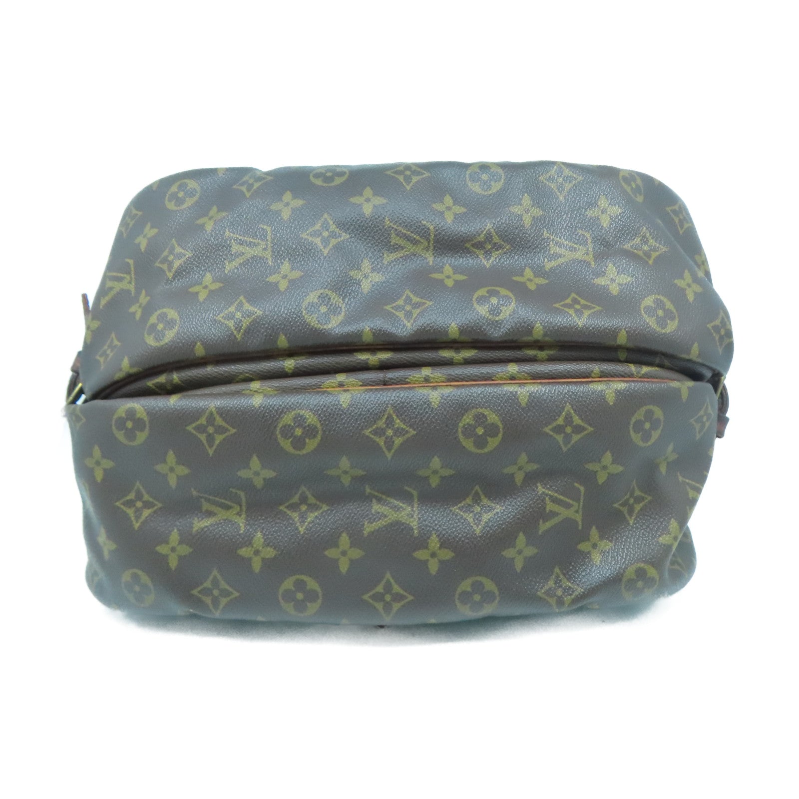 LOUIS VUITTON Monogram Saumur 35金扣肩背袋啡色
