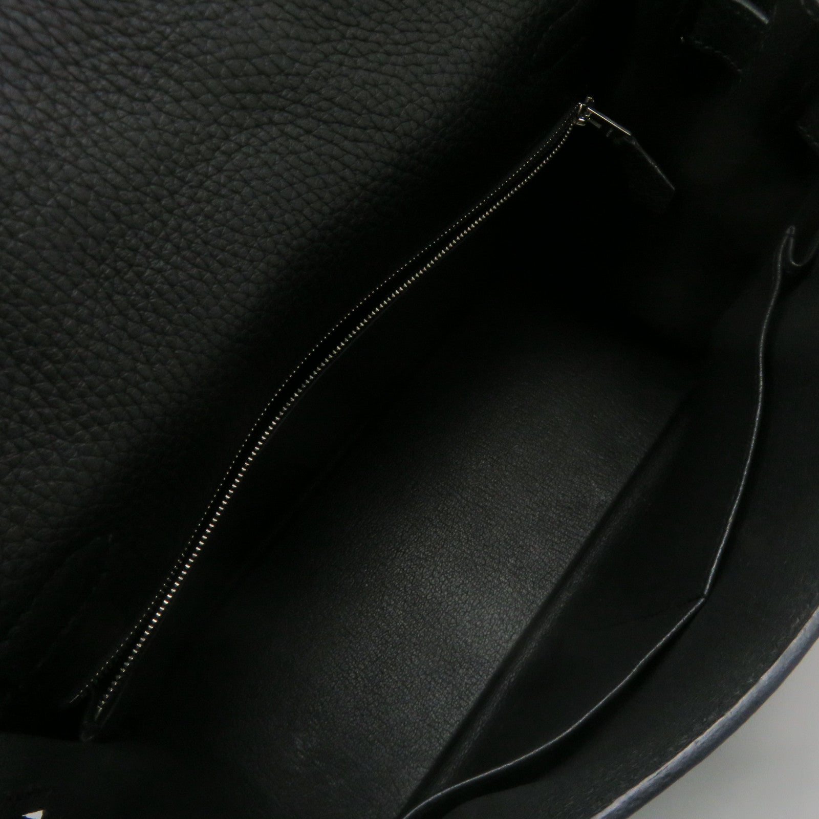 HERMES 【激減優惠】Clemence皮革Kelly 28 2Way Shoulder Bag銀扣手挽肩背兩用袋8P黑色